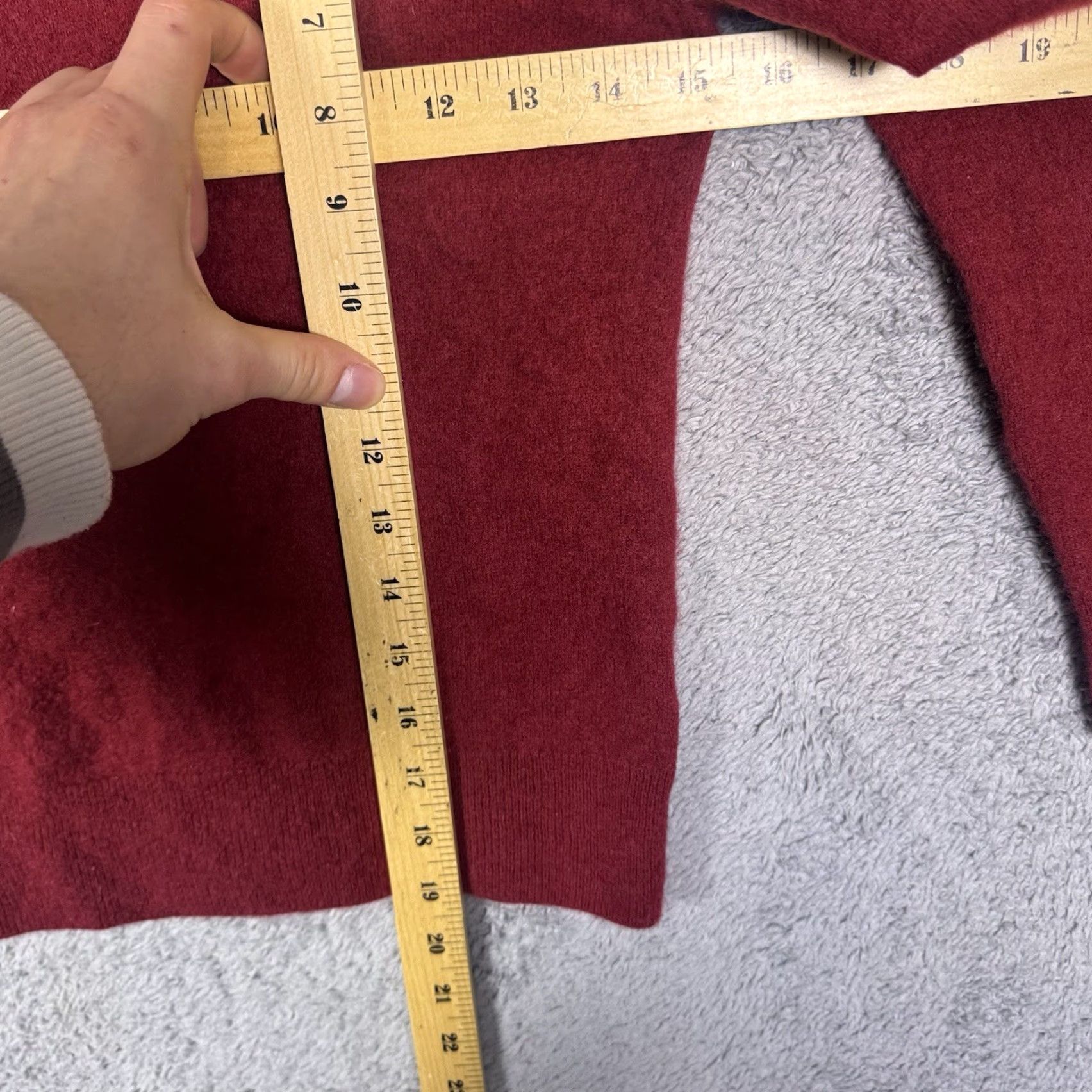 Quince Quince Mongolian Cashmere Womens XS Fisherman Crewneck Fitted Jumper Crimson 2nd Size XS / US 0-2 / IT 36-38 - 5 Thumbnail