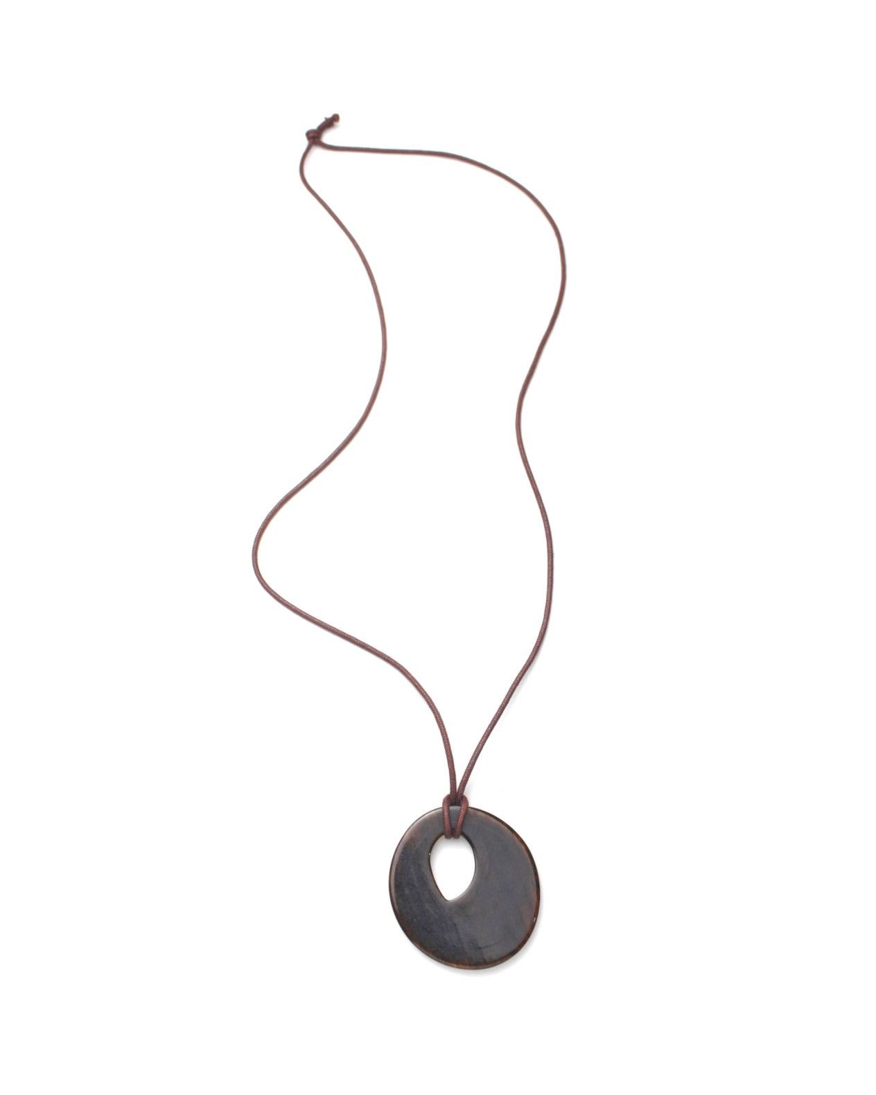 If Six Was Nine 2000S JAPANESE MADE RESIN STONE TEXTURED OVAL NECKLACE Size ONE SIZE - 4 Thumbnail
