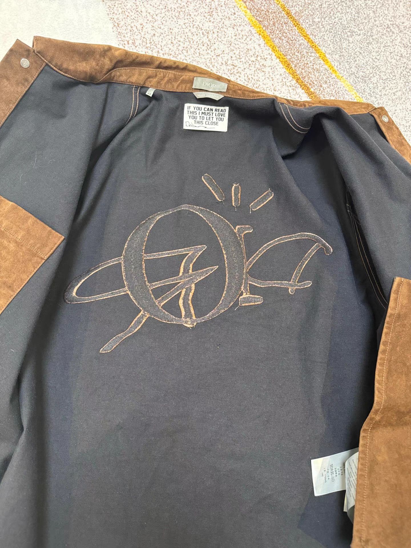 Dior Dior × Travis Scott Brown Suede Velvet Shirt K6 Size US M / EU 48-50 / 2 - 7 Thumbnail
