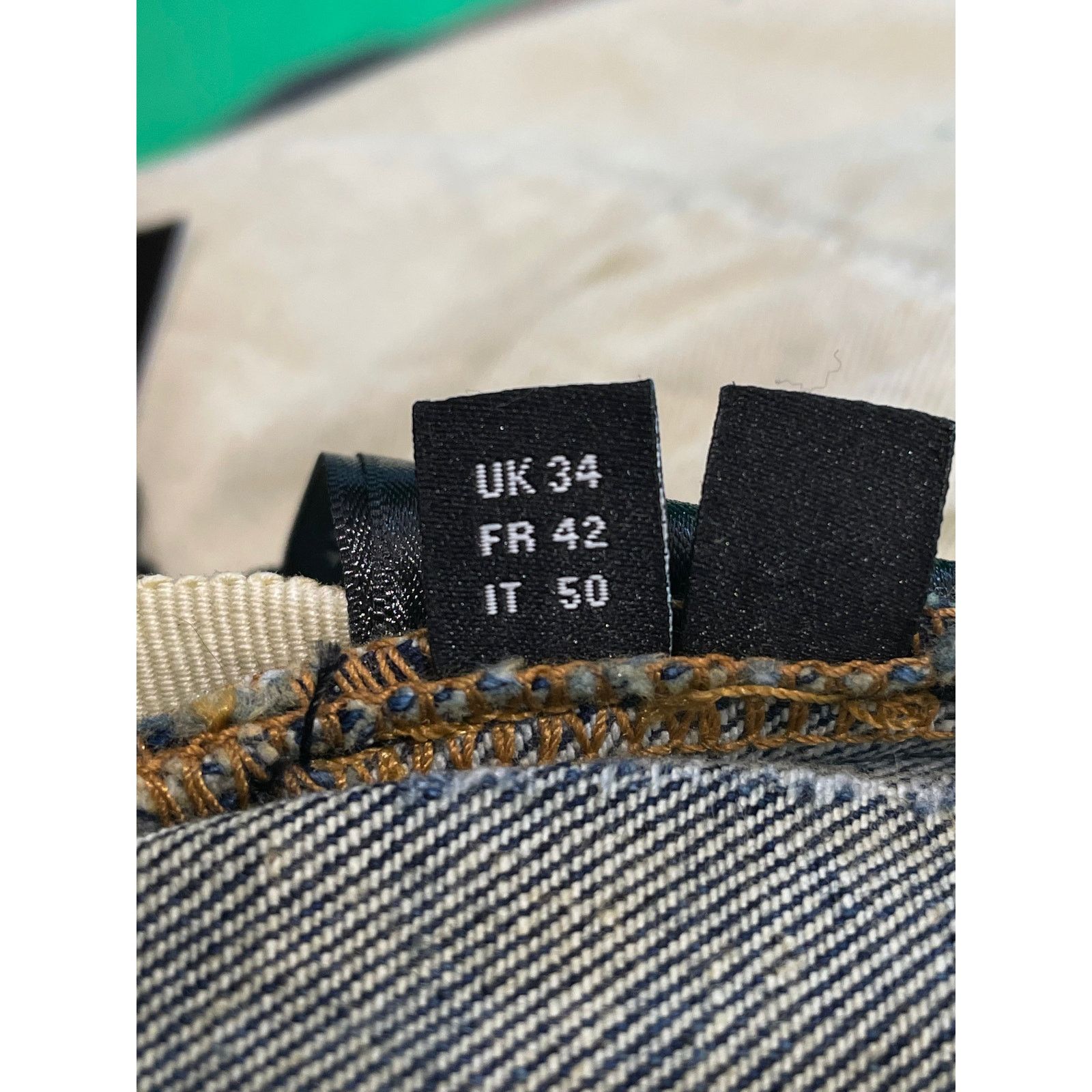 Amiri Amiri MX1 Wax White Wool Patch Blue Jeans Size US 34 / EU 50 - 9 Thumbnail