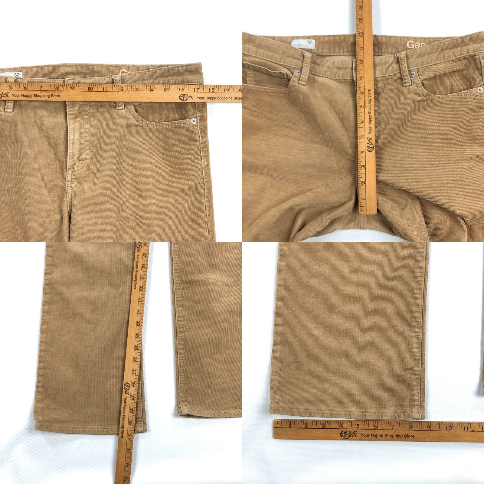 Gap Gap Pants Womens Size 32R Bootcut Corduroy Brown 1969 Gap 1969 Chino Pant Womens Regular 32in Inseam Brown Corduroy Size 24" / US 00 / IT 34 - 8 Thumbnail