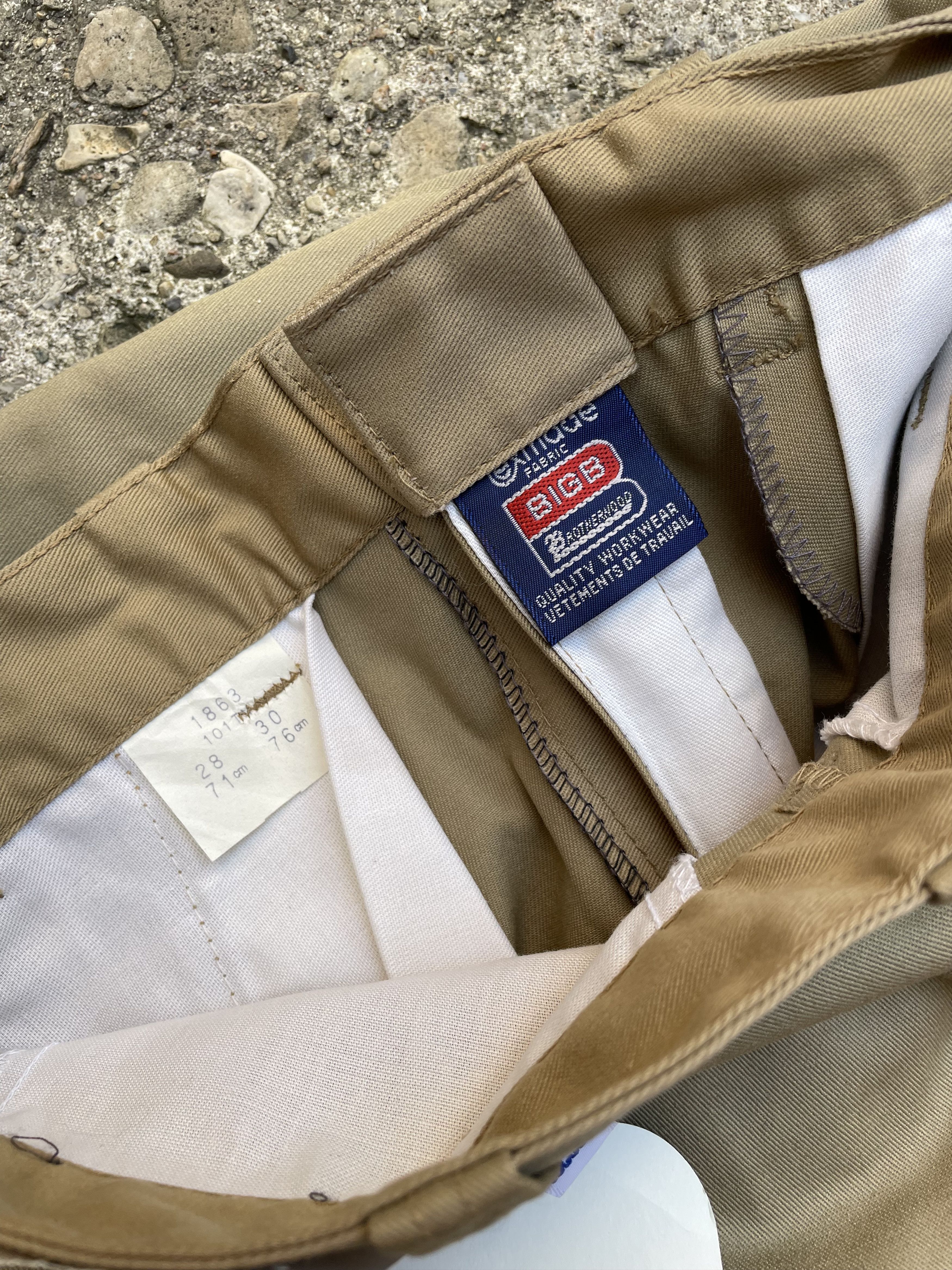Vintage VTG 1980's Big B Brotherhood Khaki Work Pants DEADSTOCK Size US 29 - 5 Thumbnail