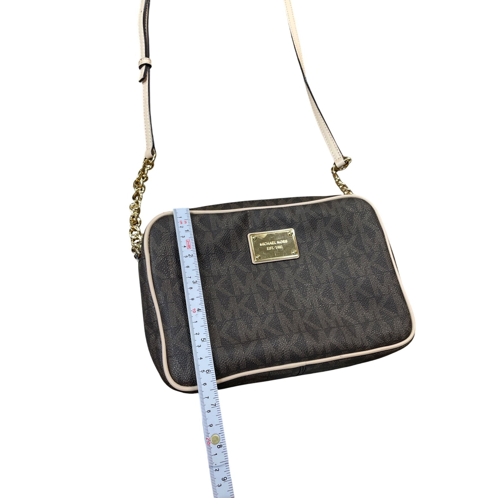 Michael Kors Michael Kors womans brown Jet Set Travel Large Logo Crossbod Size ONE SIZE - 5 Thumbnail