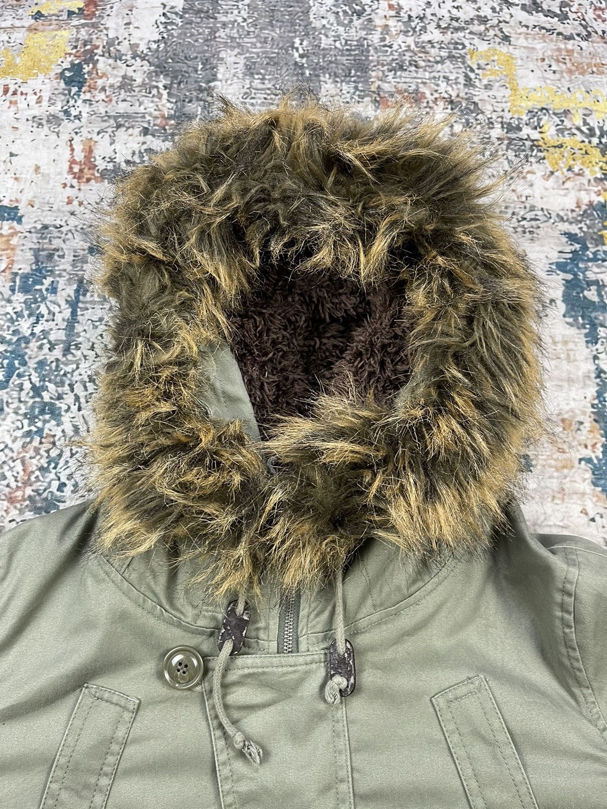 Hypebeast Rush Hour Faux Fur Snorkel Down Parka Jackets Size L / US 10 / IT 46 - 5 Thumbnail