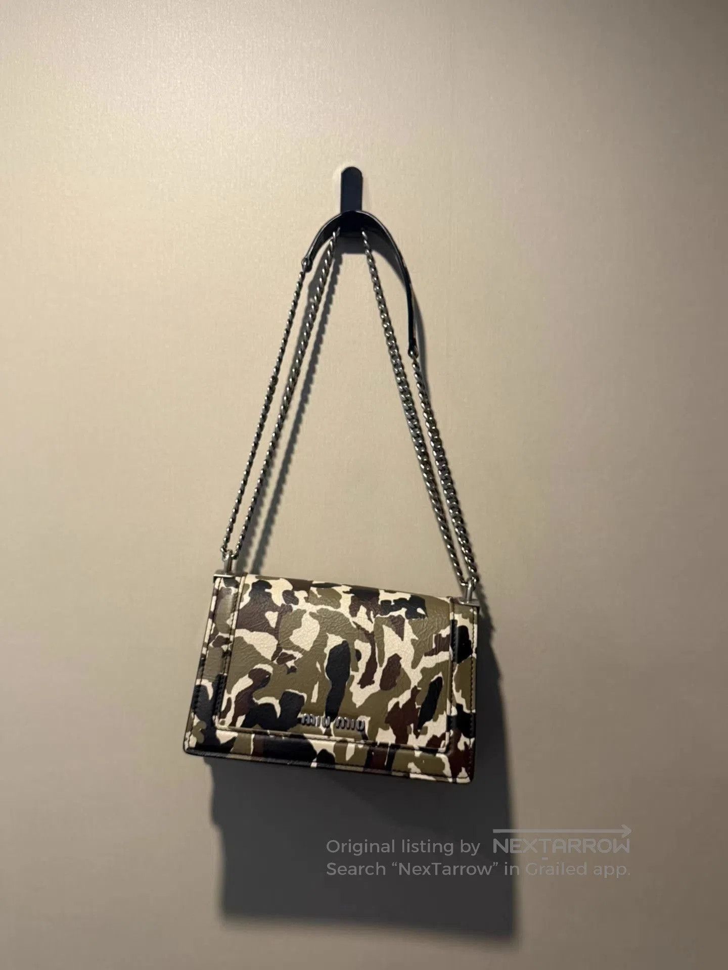 Miu Miu Multi Camouflage Chain Strap Crossbody Bag. Size ONE SIZE - 5 Thumbnail