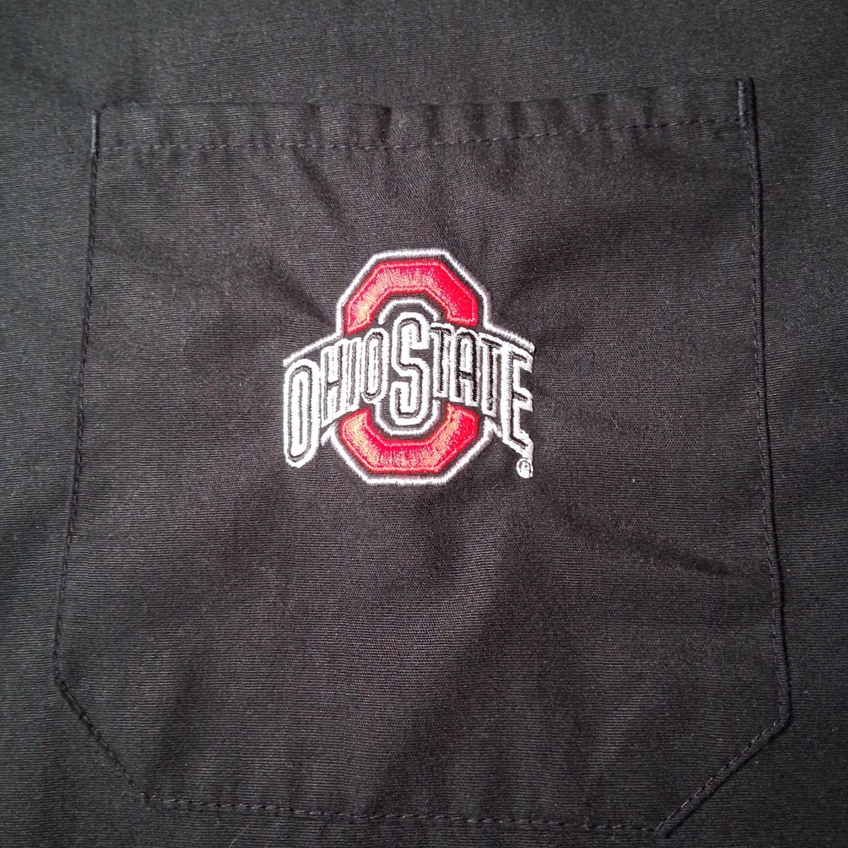 Vintage Ohio State University Scrub Top 3XL Black Short Sleeve V Neck Buckeyes Medical Size US XXL / EU 58 / 5 - 7 Thumbnail
