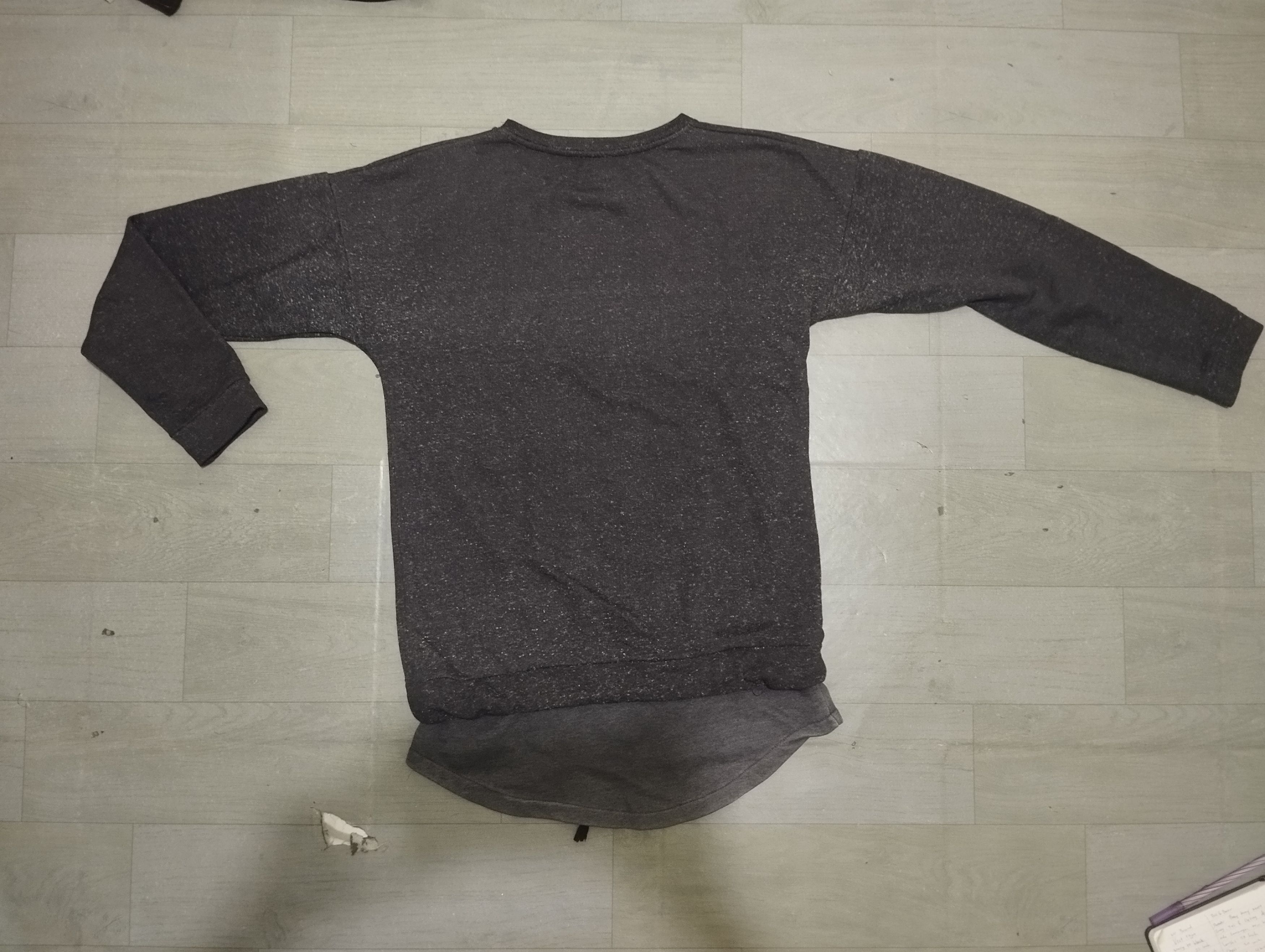 Pull & Bear SWEATSHIRT FRENCH TERY GREY Size US S / EU 44-46 / 1 - 2 Thumbnail
