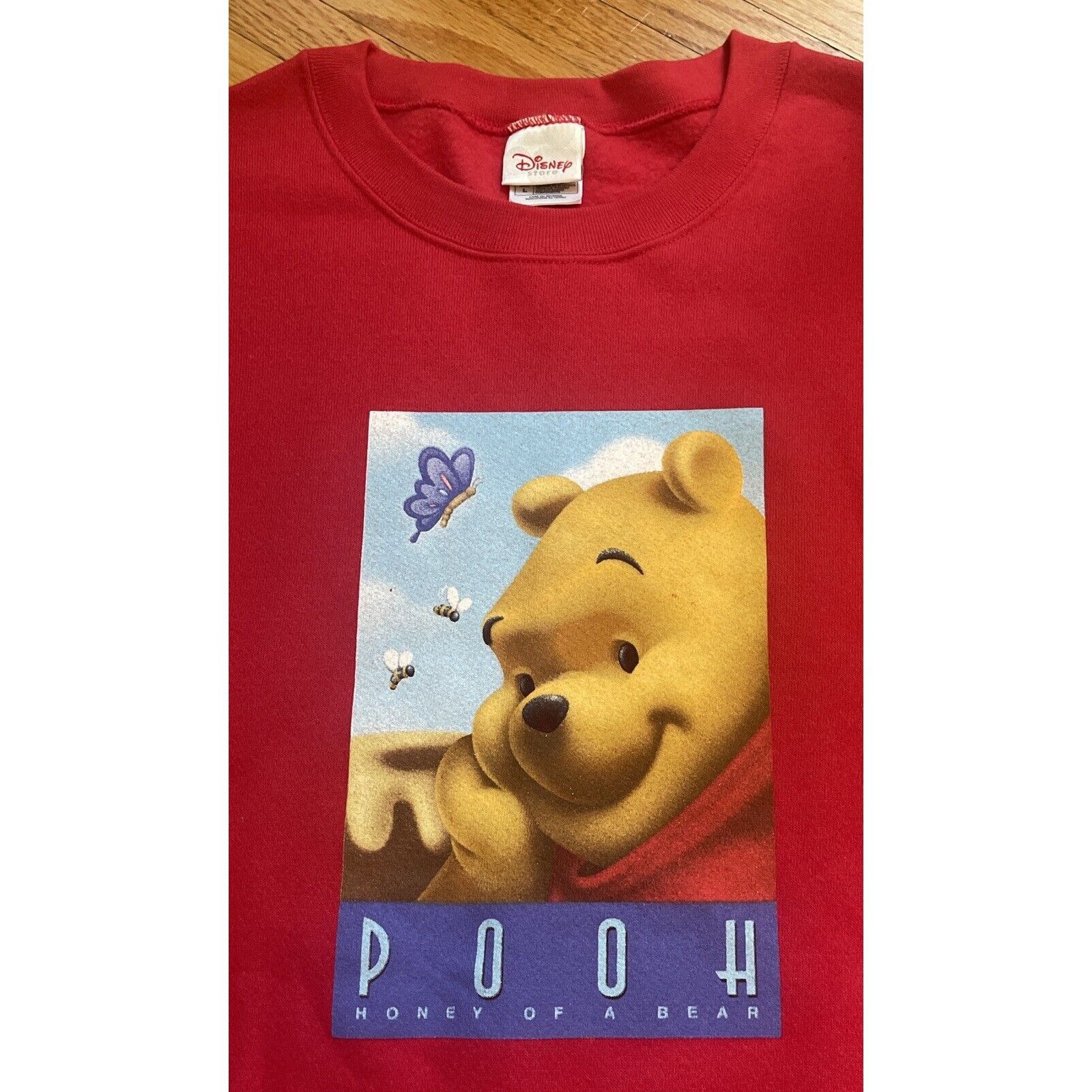 Disney Vintage 90's Large Disney Winnie The Pooh Bear Crewneck Swea Size US L / EU 52-54 / 3 - 9 Thumbnail