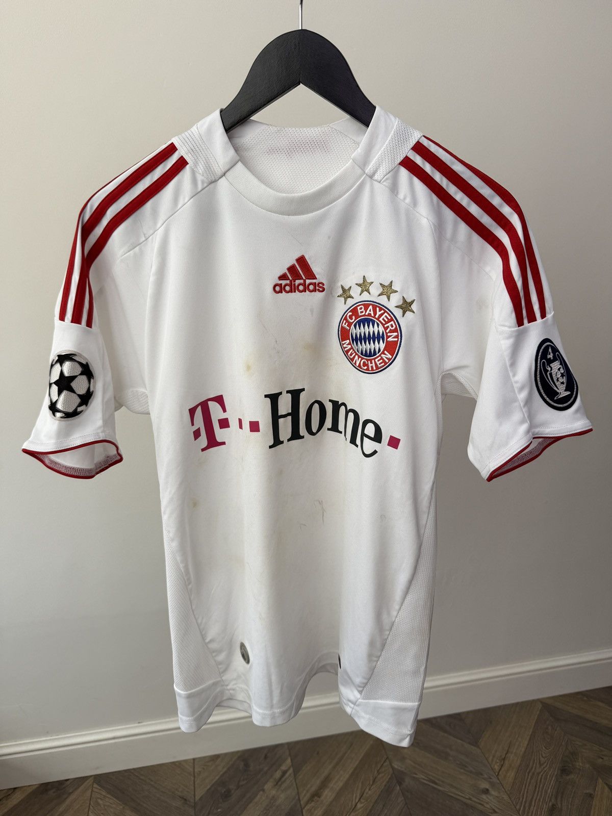 Adidas Vintage BAYERN MUNICH 2008 2009 FOOTBALL KIDS JERSEY ADIDAS Size US S / EU 44-46 / 1 - 4 Thumbnail