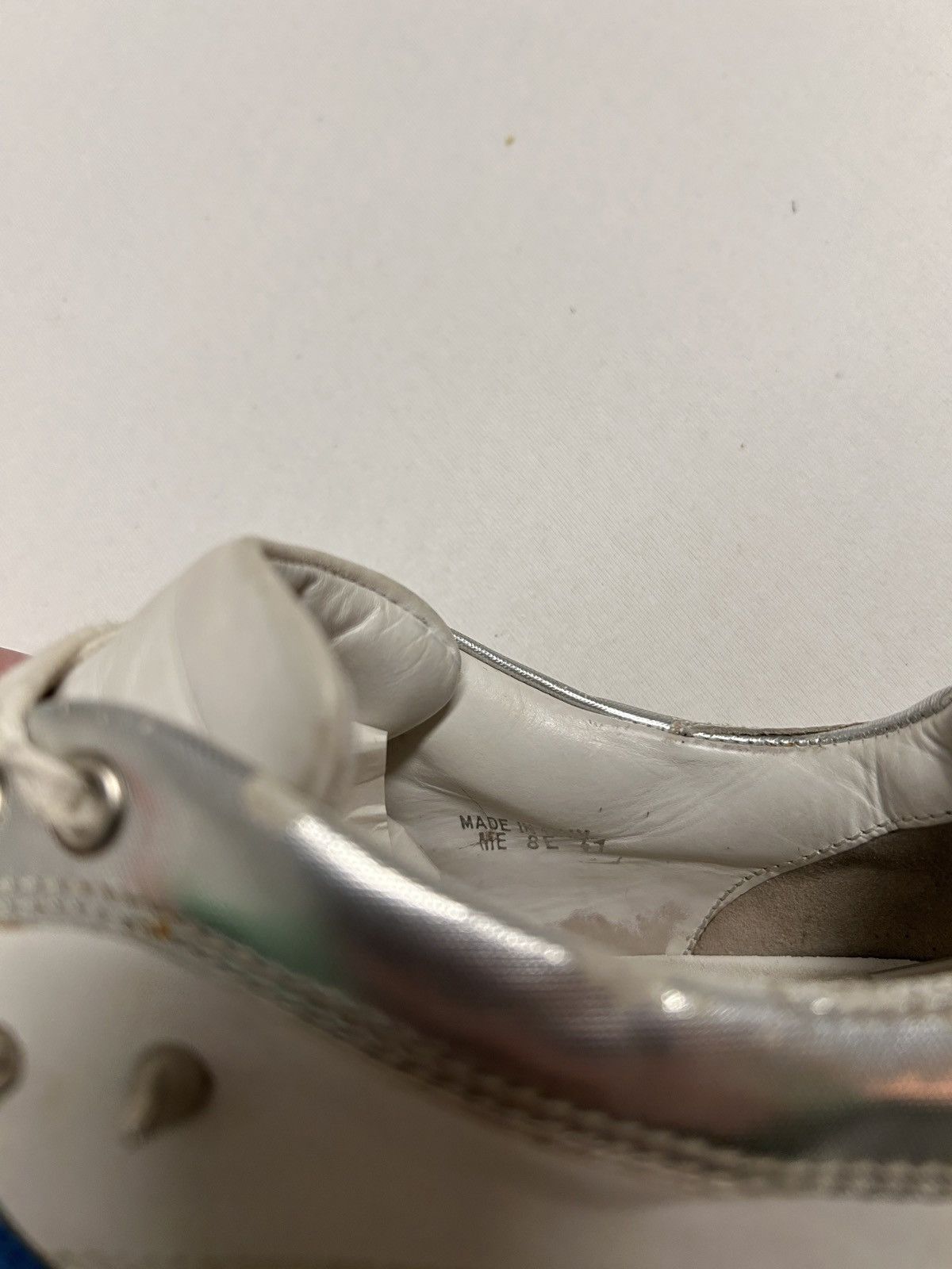 Dior SS2008 B22 Low Top Sneaker Silver/White/Blue Size US 8.5 / EU 41-42 - 8 Thumbnail