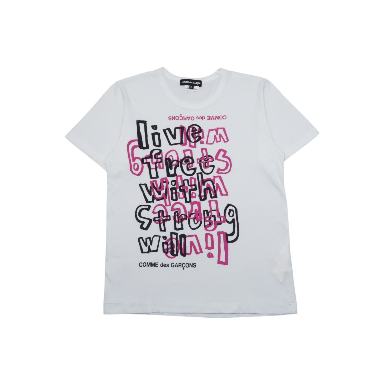 Comme des Garcons S/S 16 Comme des Garcons Reverse Live Free With Strong Will Size US S / EU 44-46 / 1 - 1 Thumbnail