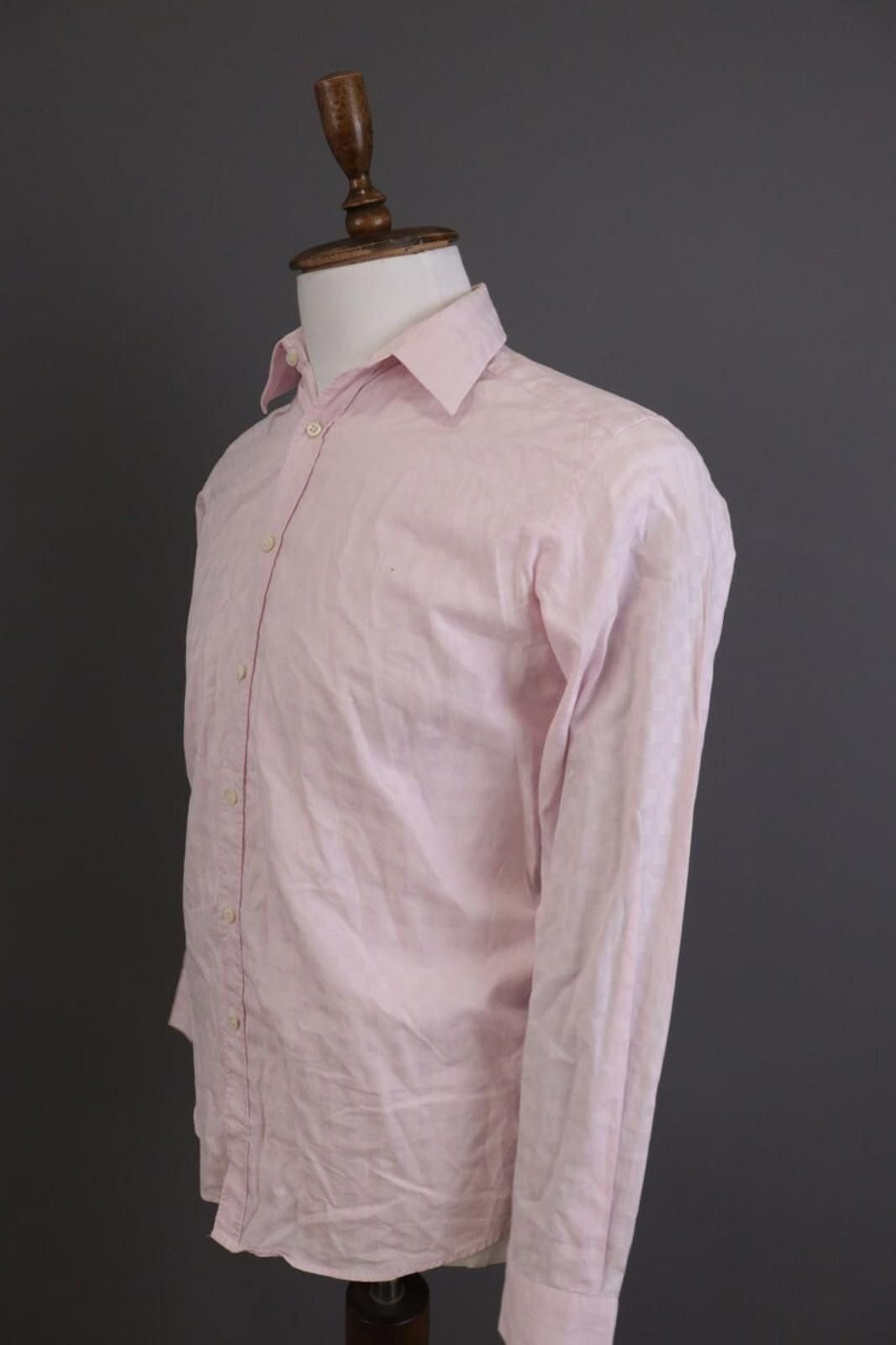Designer Balmain Paris Pink Printed Button Down Shirt Size S Size US S / EU 44-46 / 1 - 8 Thumbnail