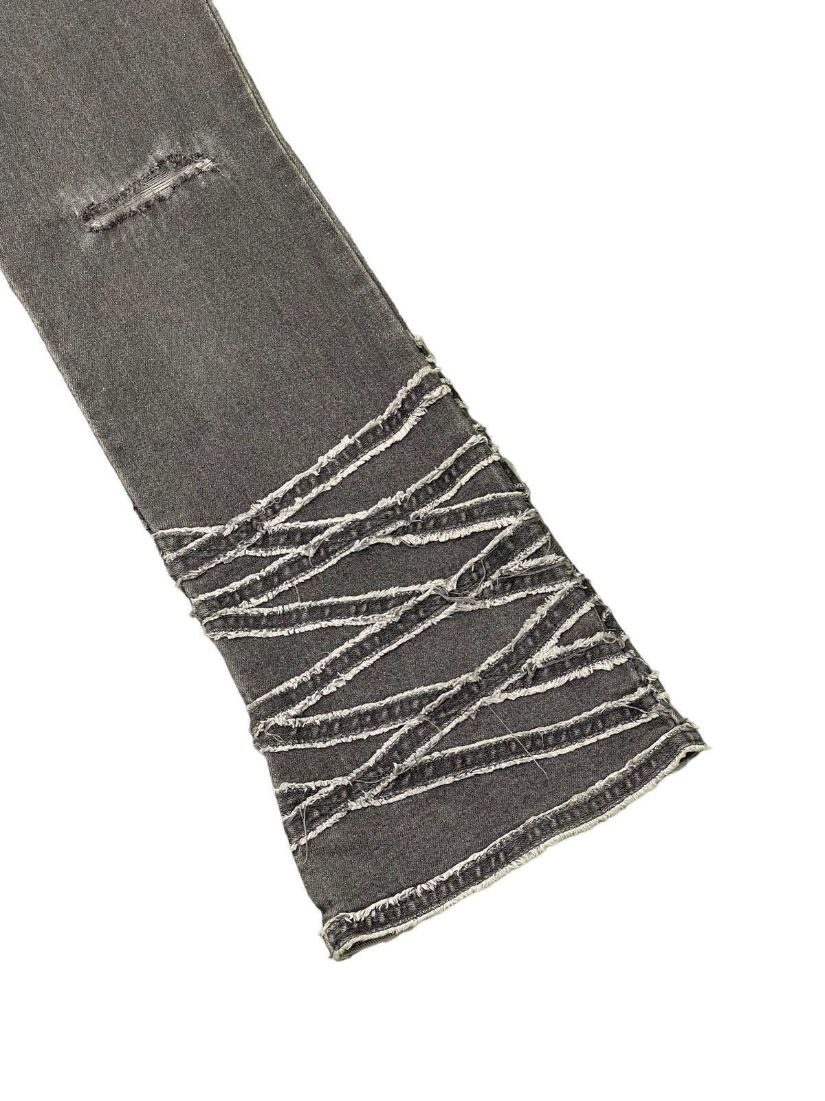 Japanese Brand Flare Jeans Skinny Lip Make Distress Stretch Boot Cut 6🟦4 Size US 29 - 4 Thumbnail