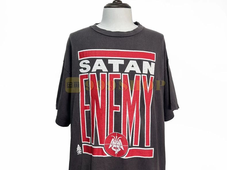 Saint Michael Saint Michael Red slogan: Starry short sleeved shirt Size US XXL / EU 58 / 5 - 3 Thumbnail