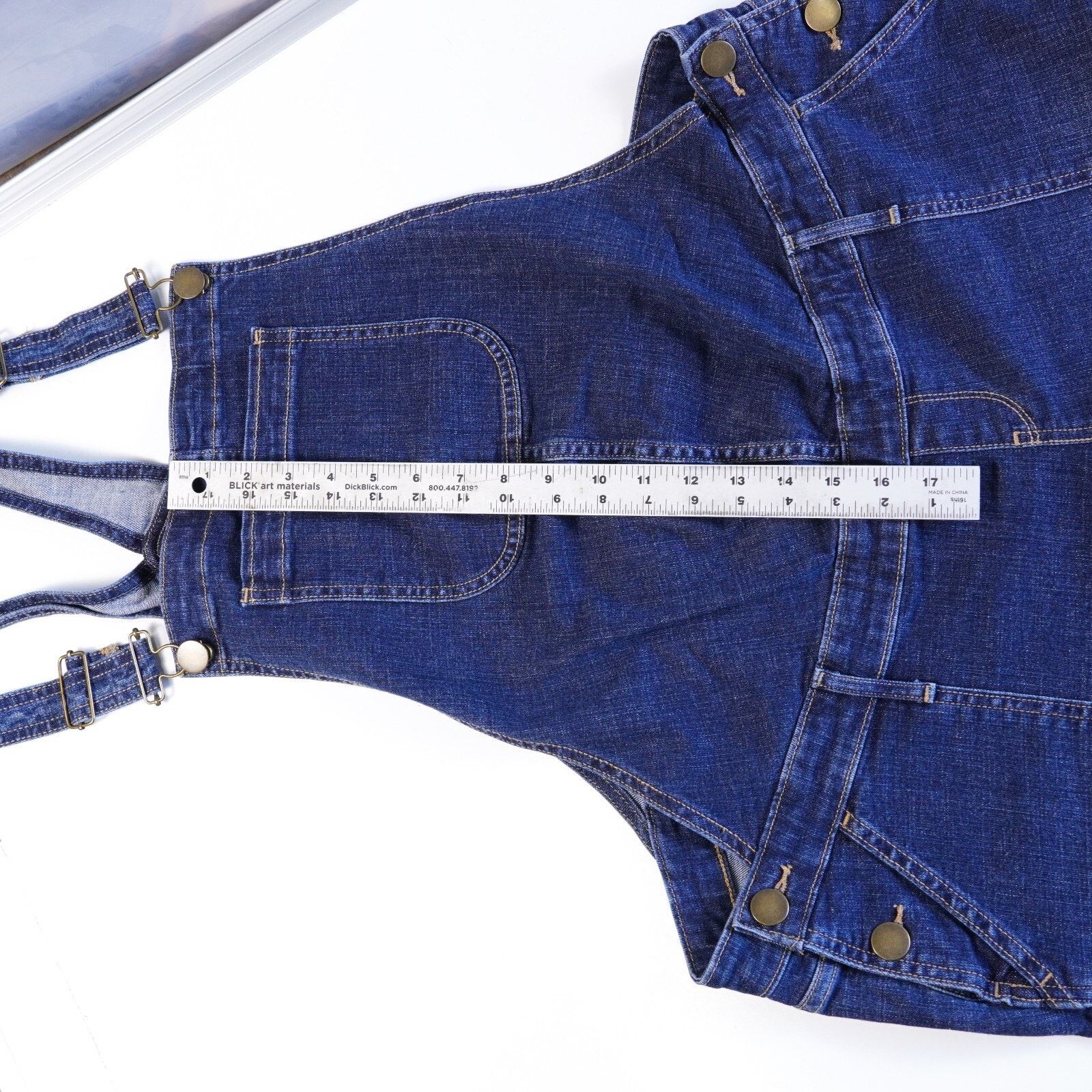 Other A:glow Maternity Denim Overall Jeans Straight Wide Pants XL Size 42" / US 20 - 4 Thumbnail