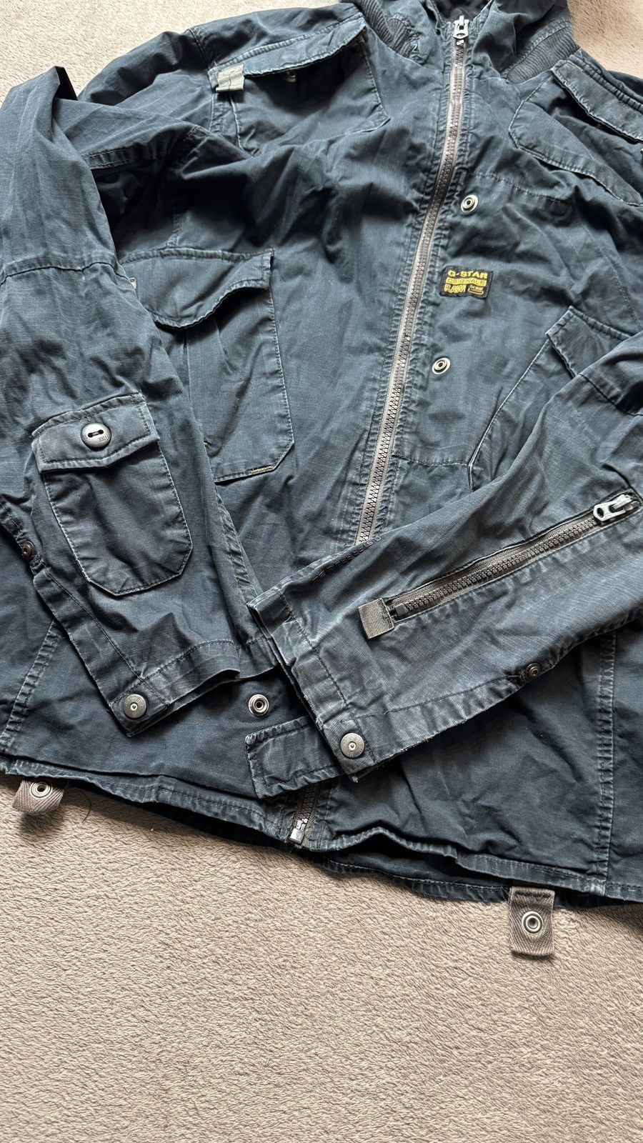 If Six Was Nine G-Star RAW vintage Y2K faded Techwear Zip Hoodie Jacket lgb Size US M / EU 48-50 / 2 - 5 Thumbnail