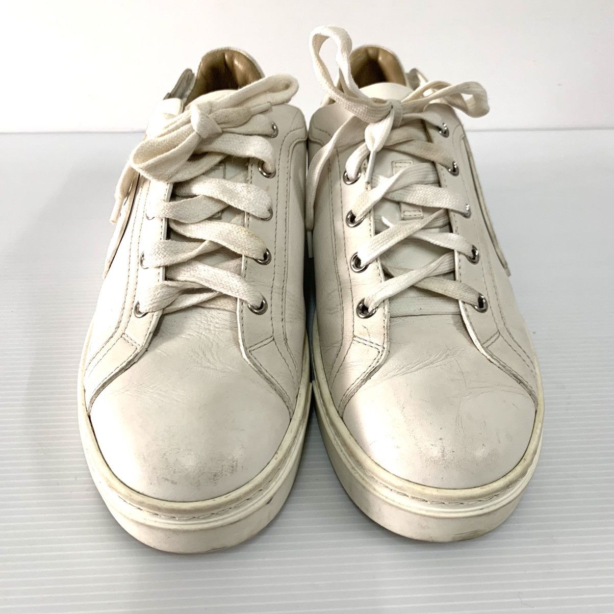 Hermes HERMES WHITE PEGASE SNEAKERS Pre-Owned Shoes Size US 6.5 / EU 39-40 - 3 Thumbnail