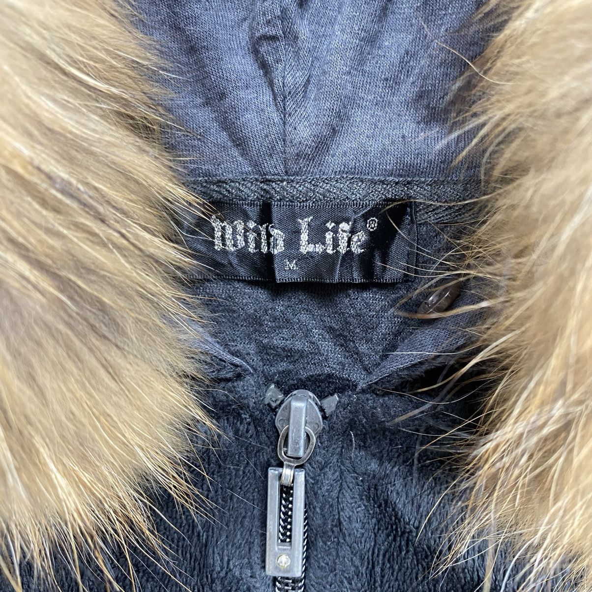 If Six Was Nine 2000s Wild Life Velvet Beauty Beast Kmrii Lgb Fur Zip Hoodie Size US M / EU 48-50 / 2 - 5 Thumbnail