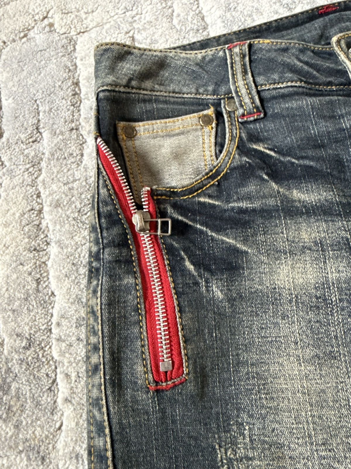 If Six Was Nine Ifsixwasnine Lgb Kapital Junya Style Low Rise Flared Jeans Size US 28 / EU 44 - 12 Thumbnail