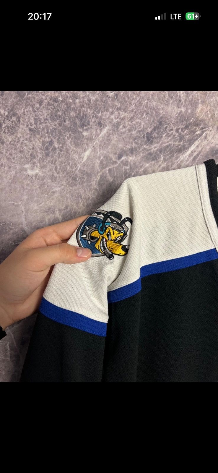 Disney Crazy Y2K! Vintage Disney Pluto K9 ice hockey jersey ! Size US M / EU 48-50 / 2 - 4 Thumbnail