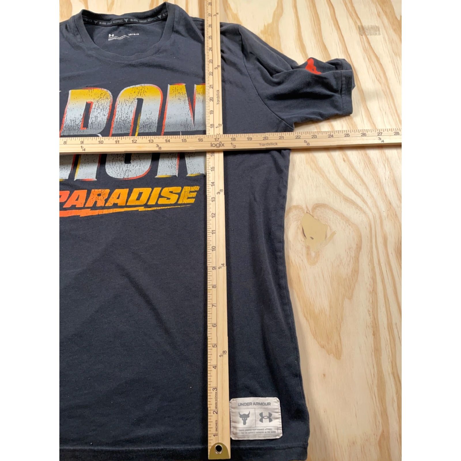 Under Armour Under armour x The Rock Iron Paradise T-Shirt Adult Large Black Loose Fit Size US L / EU 52-54 / 3 - 5 Thumbnail
