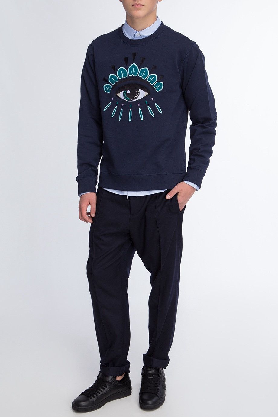 Kenzo 💙 Kenzo Eye Sweatshirt Navy Size S Size US S / EU 44-46 / 1 - 5 Thumbnail