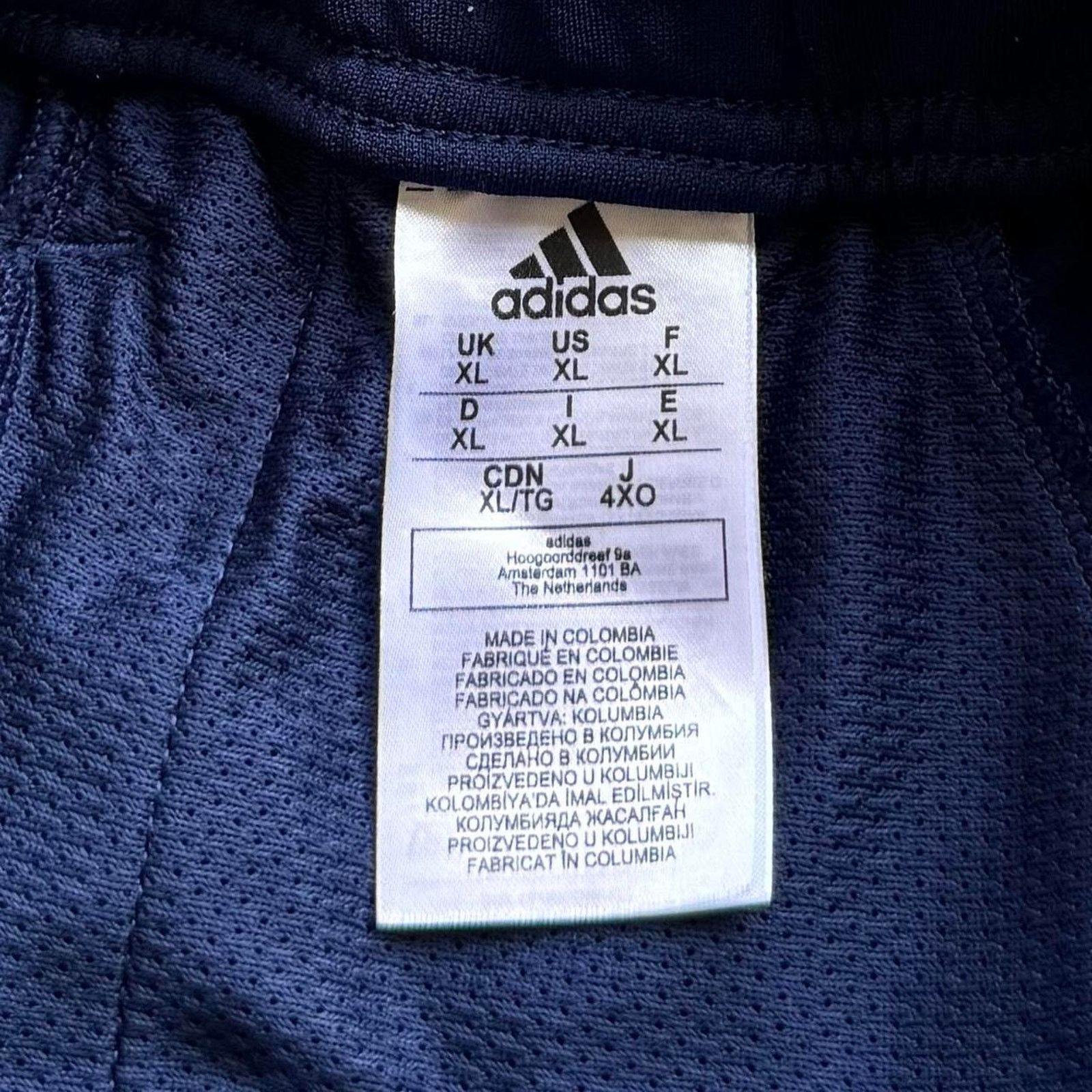 Adidas × Vintage Vintage Y2K Adidas Blue & White Baggy Tech Sweatpants Size US 36 / EU 52 - 4 Thumbnail