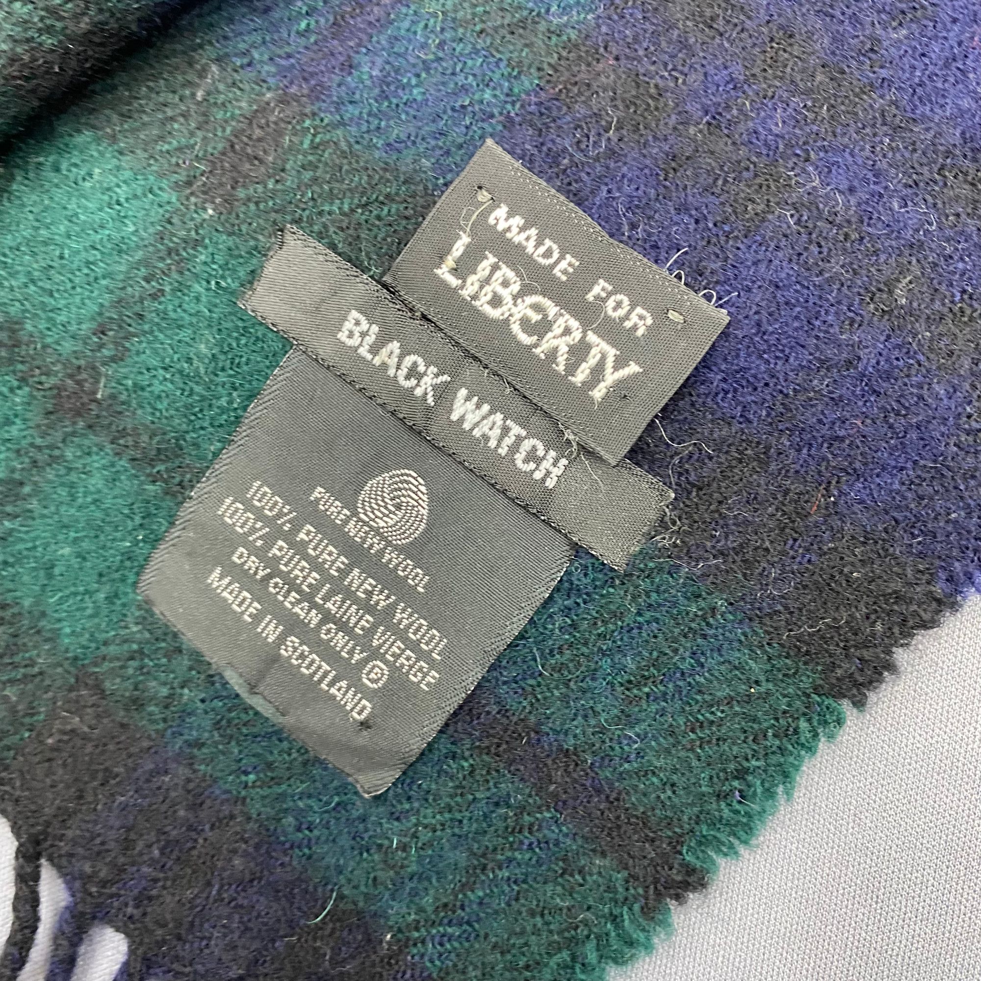 Liberty London Vintage Liberty of London Scarf Wool Winter Plaid Scarves Size ONE SIZE - 5 Thumbnail