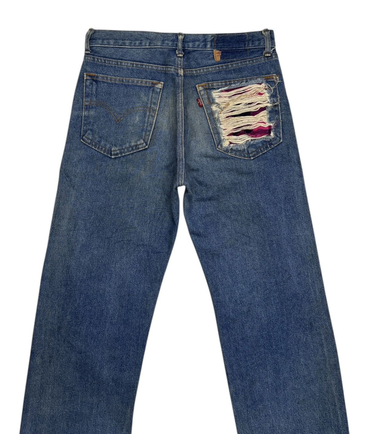 Levi's × Levi's Vintage Clothing × Vintage Vintage LEVIS 501 🇺🇸 PATCHWORK DISTRESSED DENIM JEANS Size US 30 / EU 46 - 6 Thumbnail