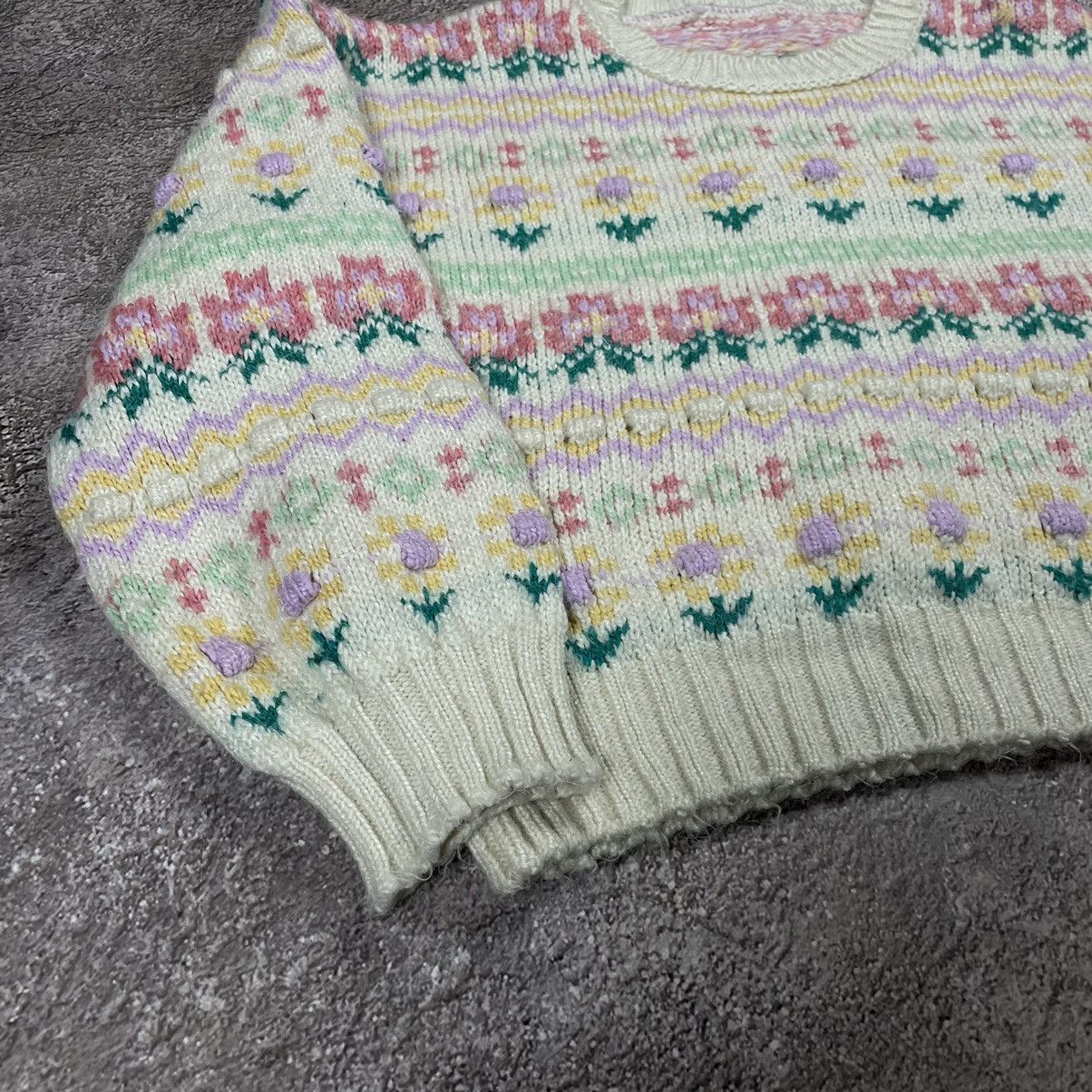 Vintage Vintage 90s Sweater Fuzzy Mohair Knitted Furry S Size US S / EU 44-46 / 1 - 2 Thumbnail