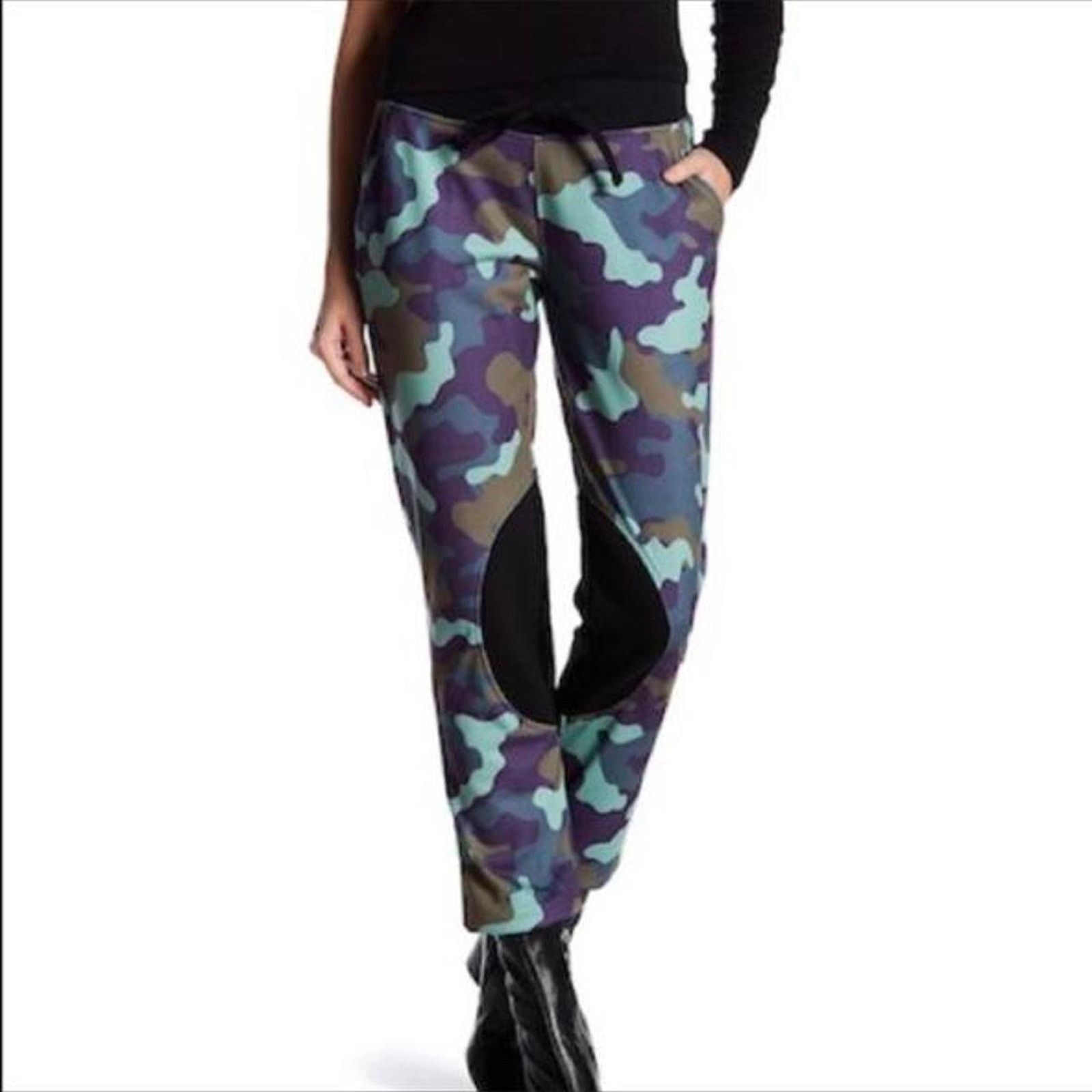 Other NWT PURPLE CAMO CAMOUFLAGE EQUESTRIAN JOGGERS S Size 27" / US 4 / IT 40 - 2 Thumbnail