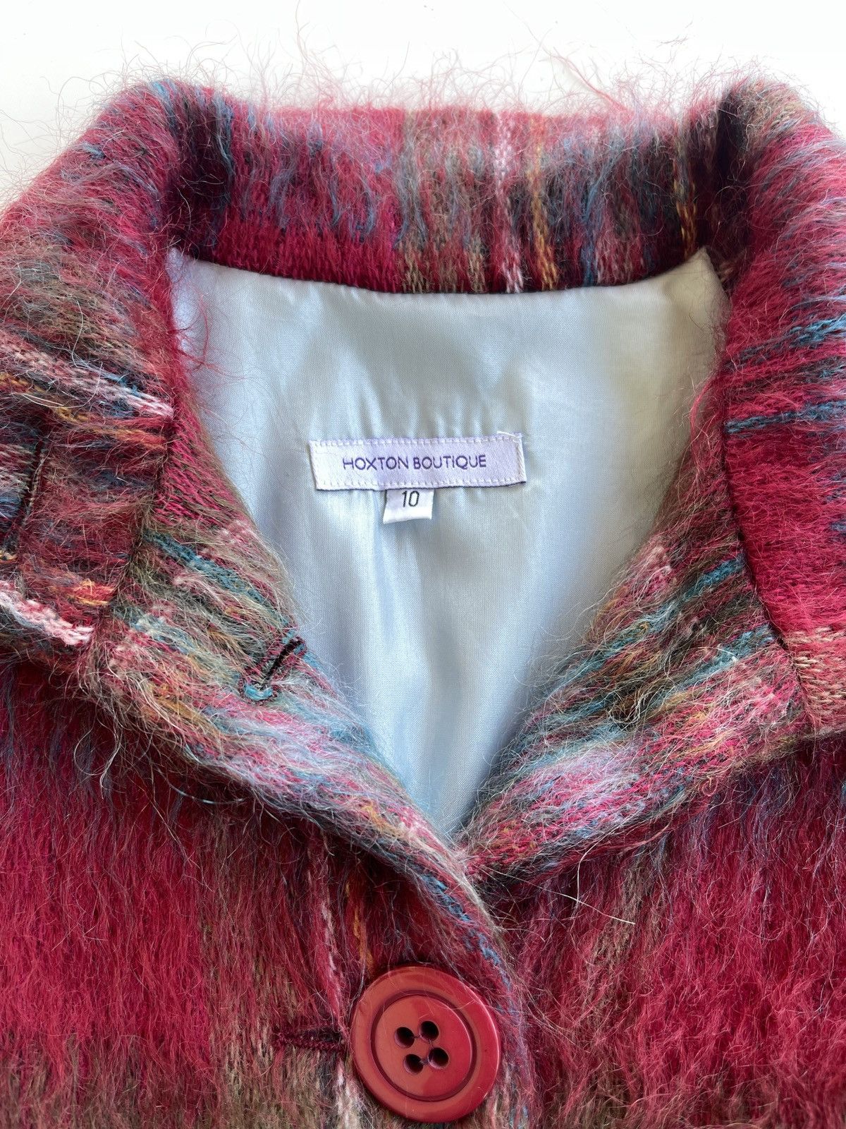 Vintage Hoxton Boutique England Fuzzy Mohair Blouson Jacket Size M / US 6-8 / IT 42-44 - 7 Thumbnail