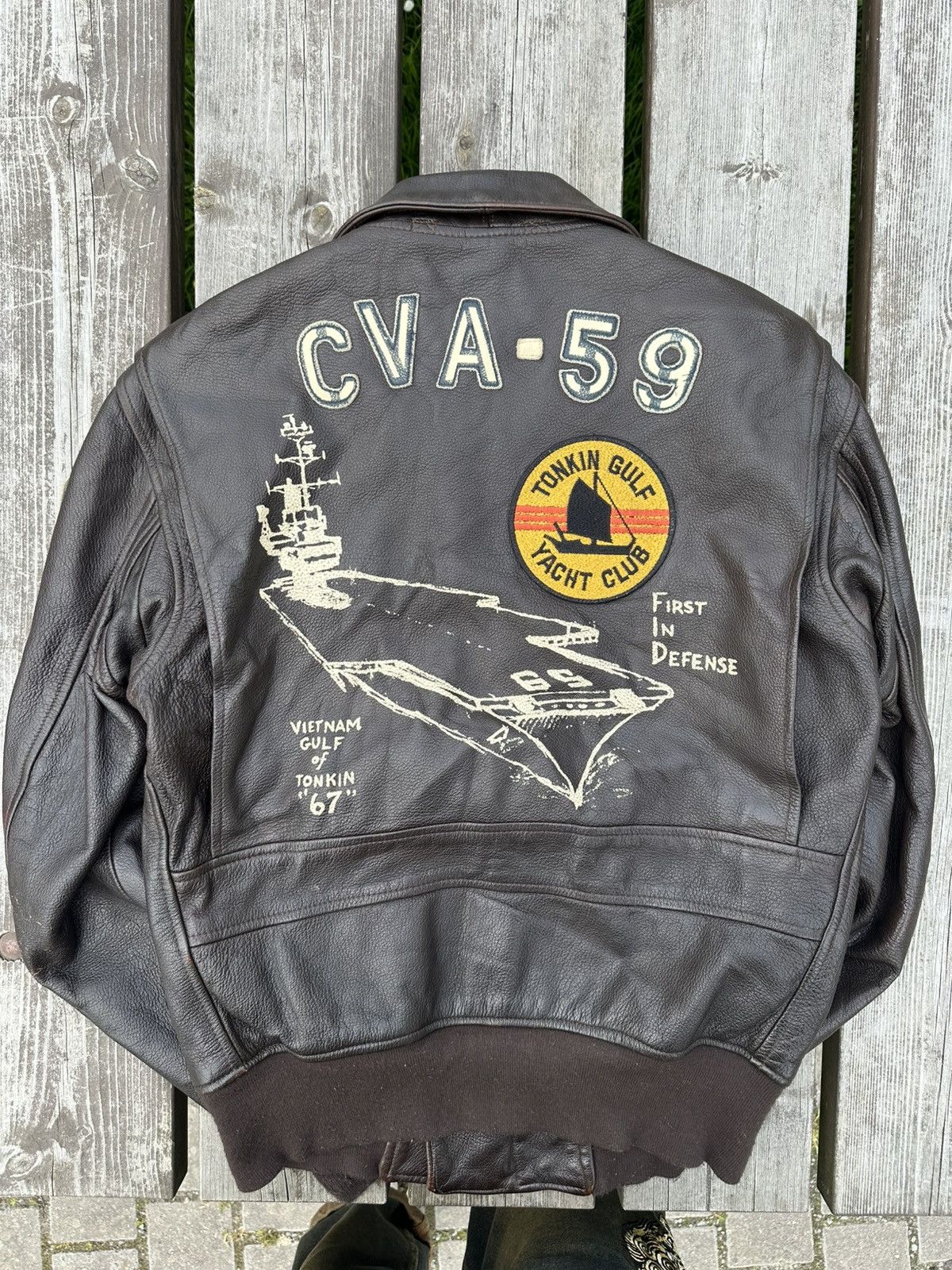 Cockpit USA Cockpit Forrestal Carrier Pilot’s Vietnam flight jacket USA Size US S / EU 44-46 / 1 - 5 Thumbnail