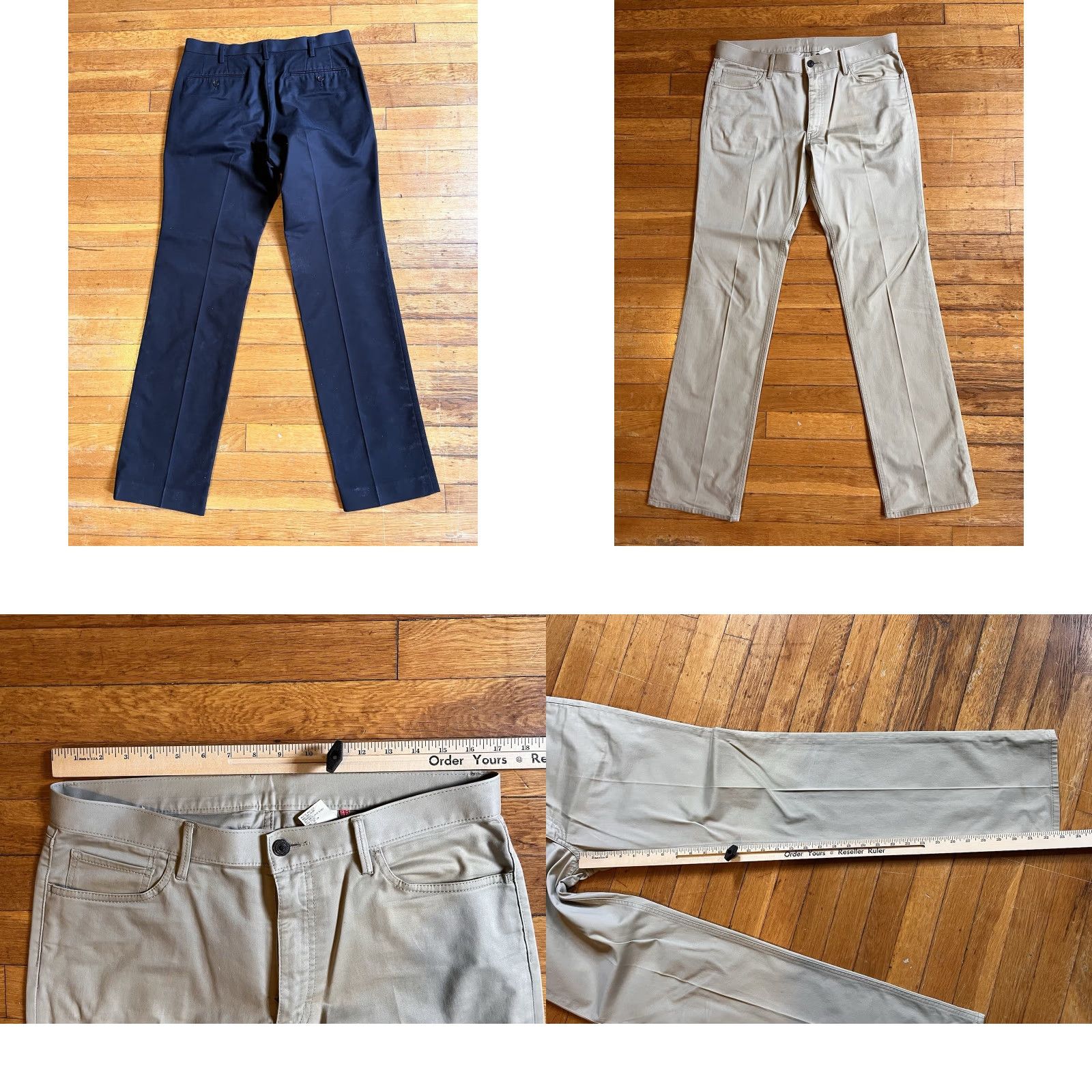 Uniqlo Uniqlo Pants Lot Men’s 34x34 Black Khaki Shirt? Size US 34 / EU 50 - 8 Thumbnail
