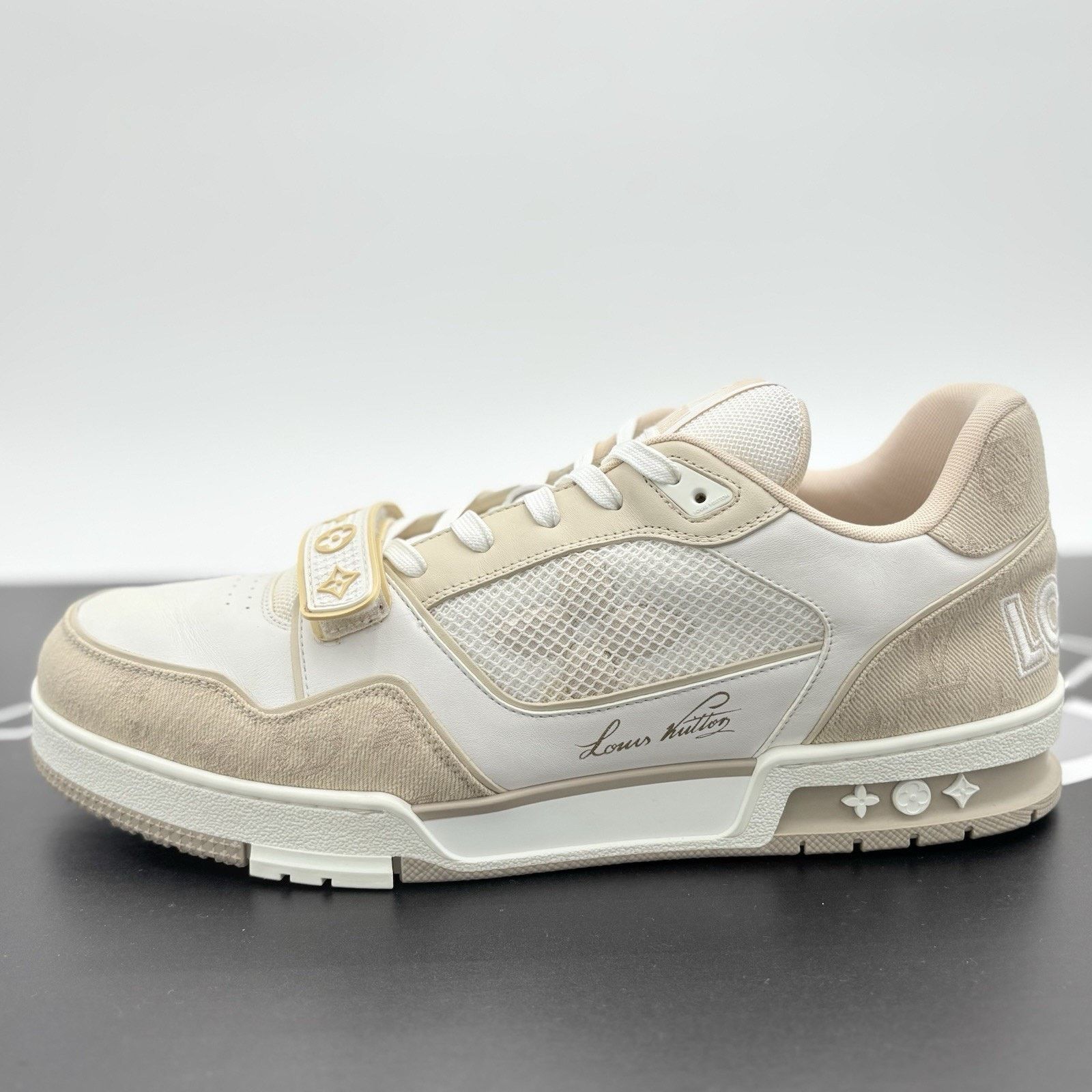 Louis Vuitton Louis Vuitton Trainer Strap ' Beige ' | SUPER CLEAN! Size US 12.5 / EU 45-46 - 7 Thumbnail