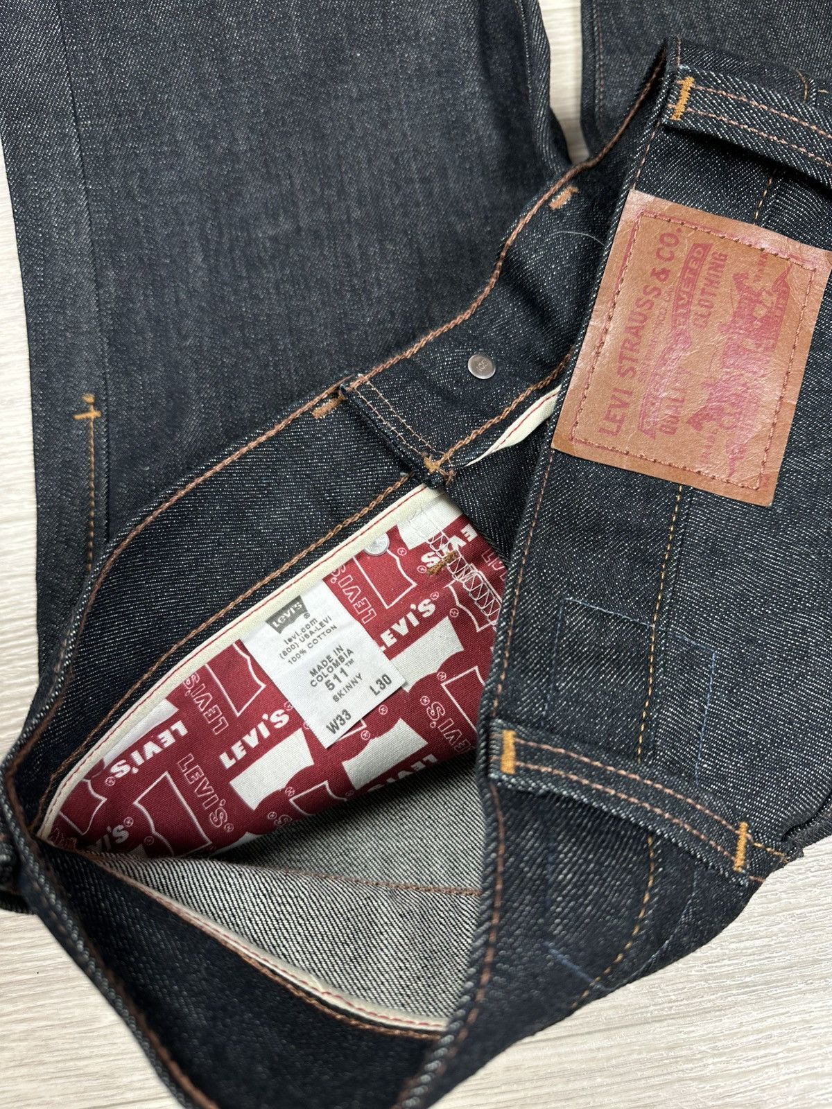 Levi's × Levi's Vintage Clothing Men’s Vintage Levi’s 511 Skinny Jeans Denim Pants Size US 36 / EU 52 - 10 Thumbnail