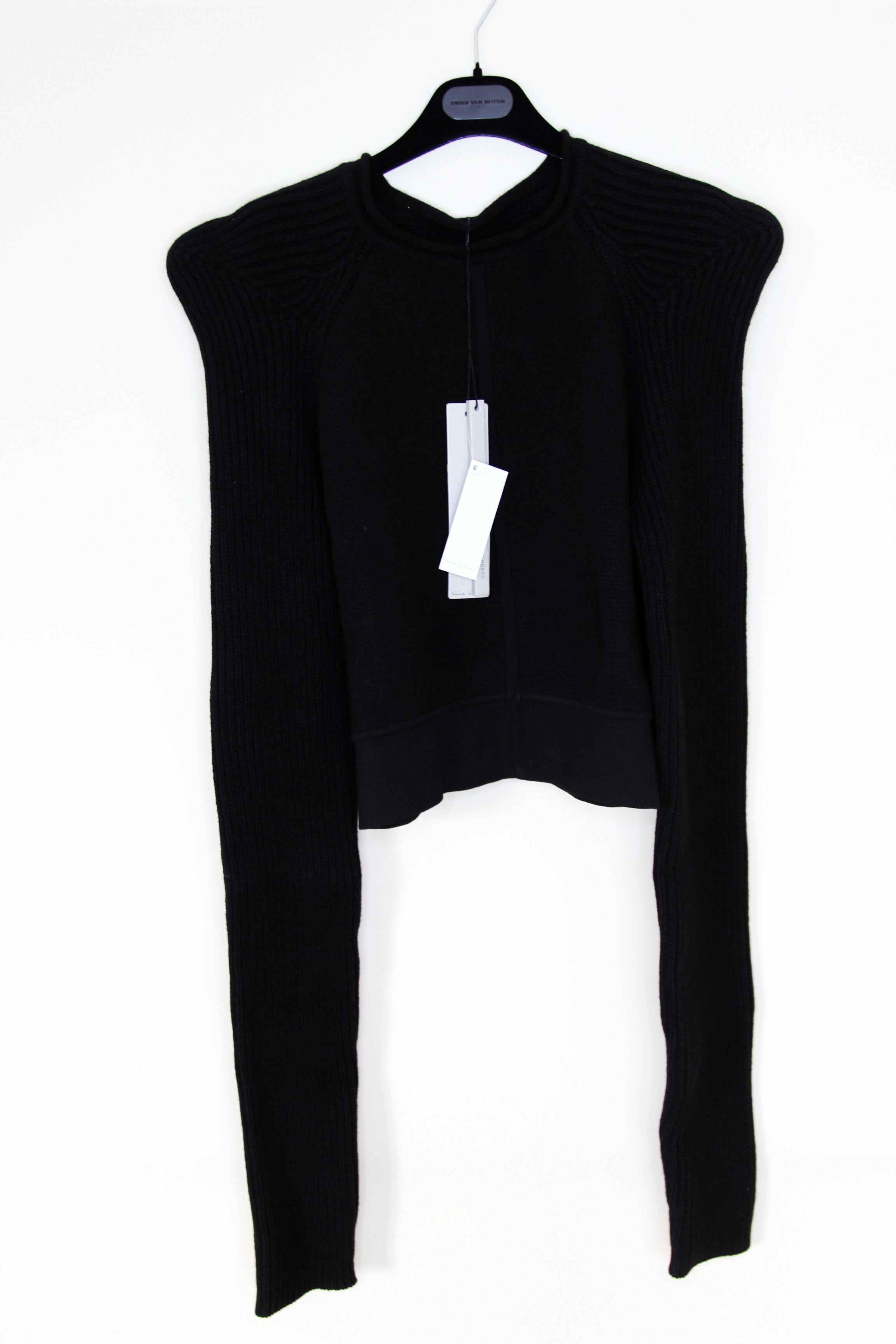 Rick Owens BNWT AW23 RICK OWENS "LUXOR" TEC PULL CROPPED SWEATER L Size US L / EU 52-54 / 3 - 2 Thumbnail