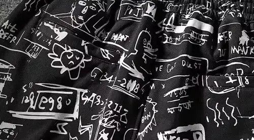 Japanese Brand 20SS Indigo Union Japan Black Blackboard Sweatshorts Size US 32 / EU 48 - 4 Thumbnail