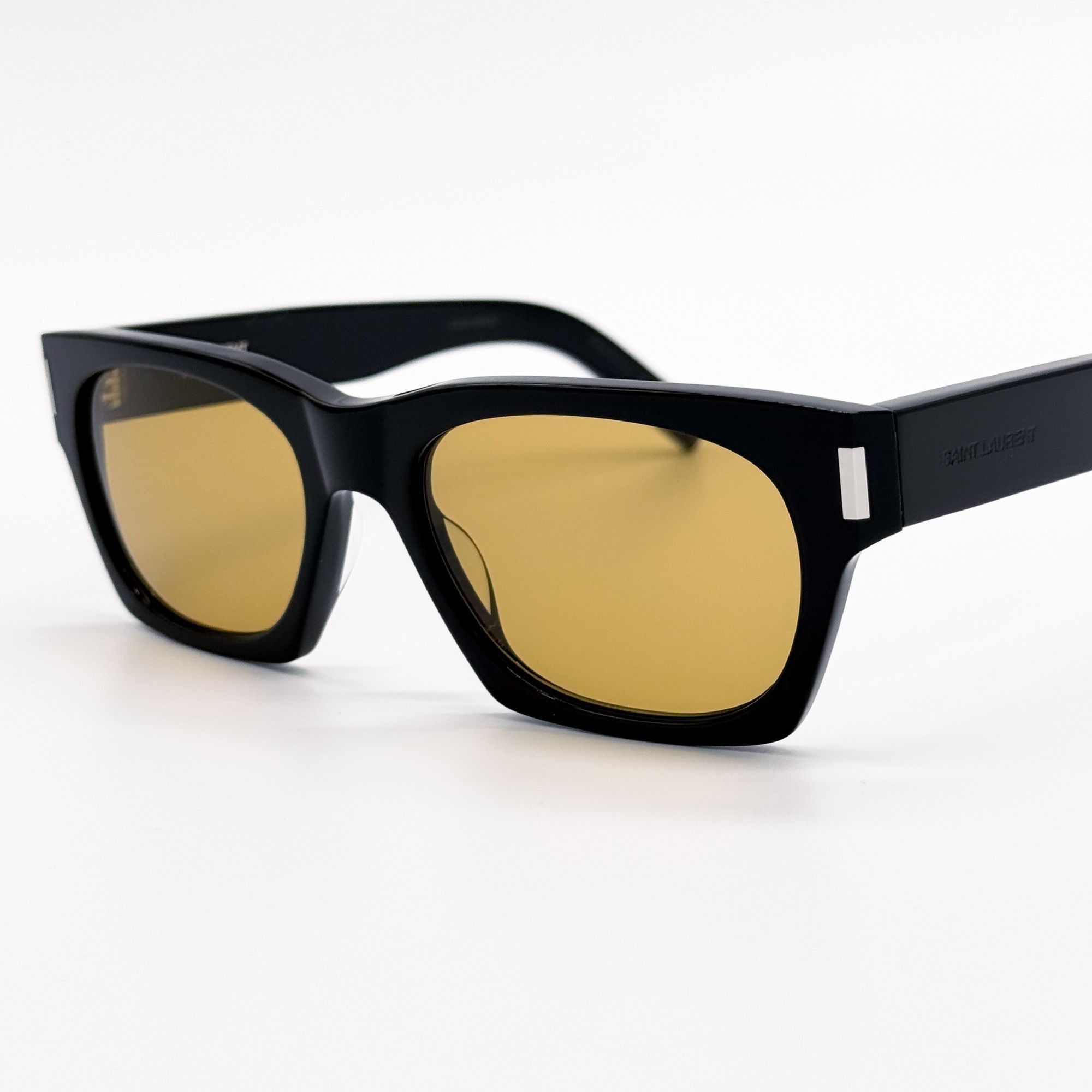 Saint Laurent Paris NEW SAINT LAURENT SUNGLASSES SL402 010 UNISEX BLACK/YELLOW E Size ONE SIZE - 4 Thumbnail