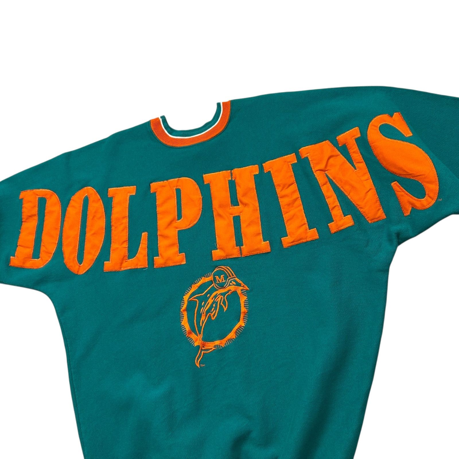 NFL VTG 90s NFL MIAMI DOLPHINS LEGENDS SPELL OUT SWEATSHIRT Size US XL / EU 56 / 4 - 2 Thumbnail