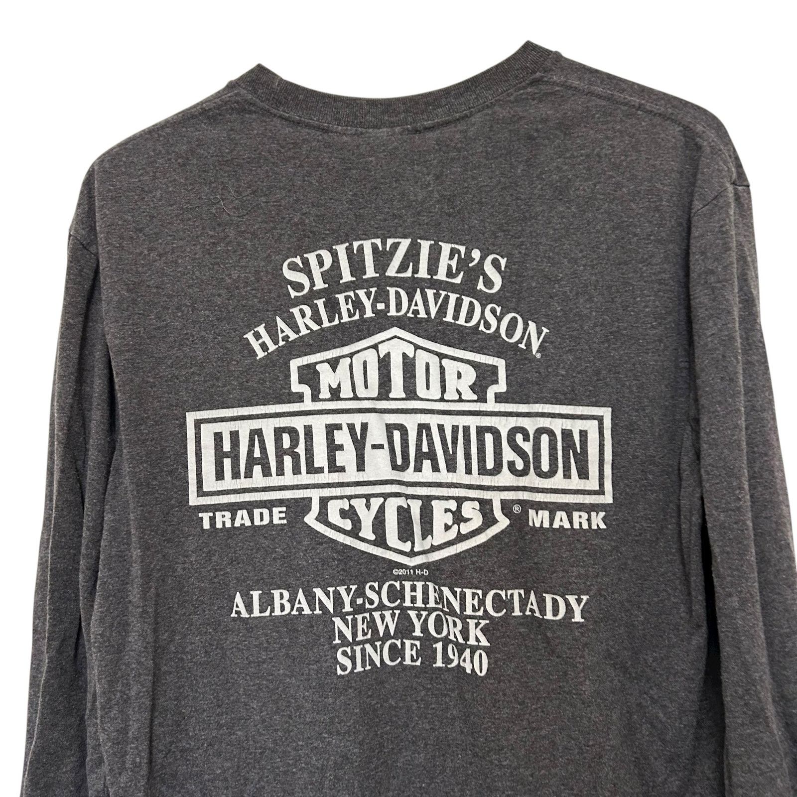 Harley Davidson Harley Davidson Gray Long Sleeve Shirt Sz L Size US L / EU 52-54 / 3 - 6 Thumbnail
