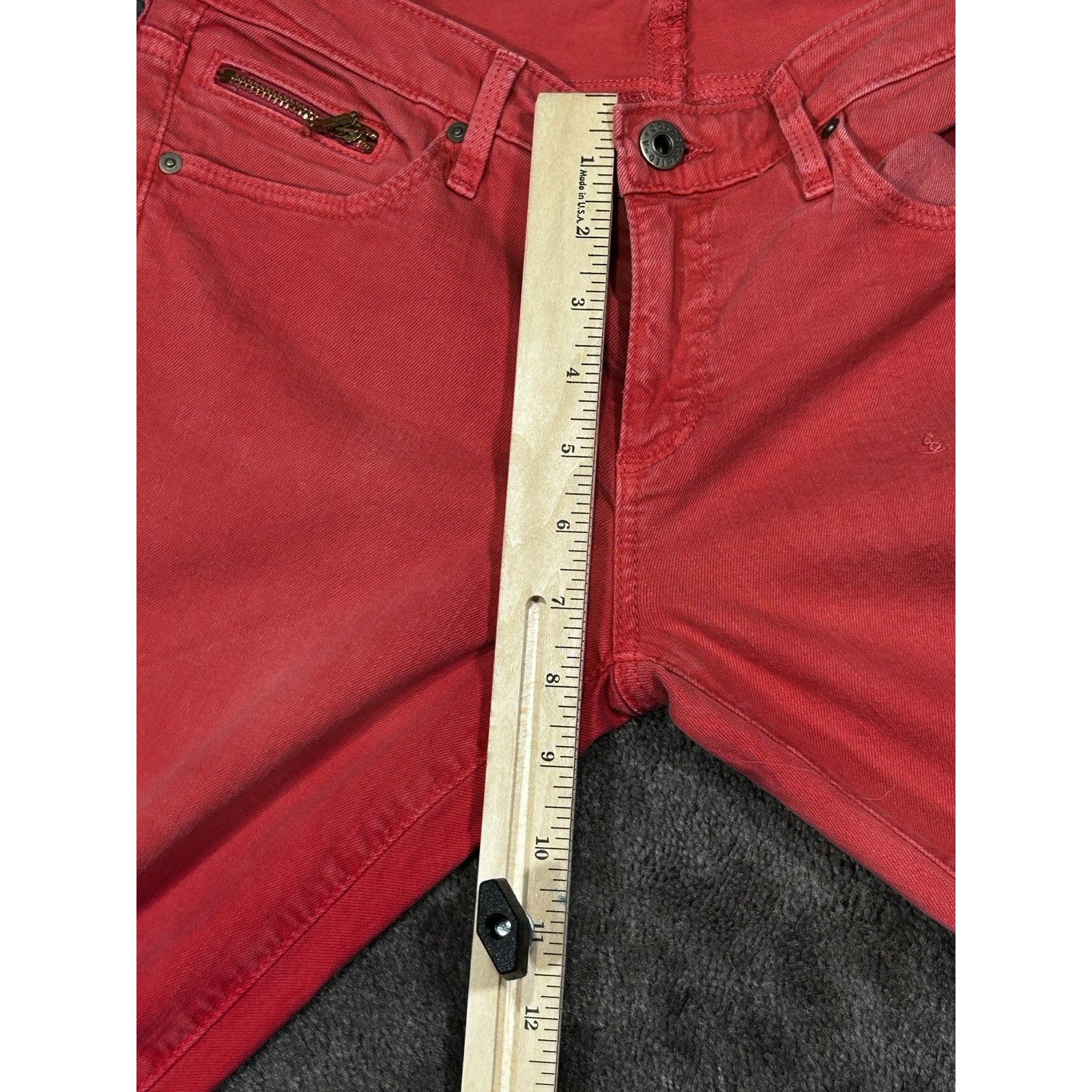 AG Adriano Goldschmied AG Adriano Goldschmied Stevie Ankle Jeans Slim Straight Leg Size 27" / US 4 / IT 40 - 11 Thumbnail