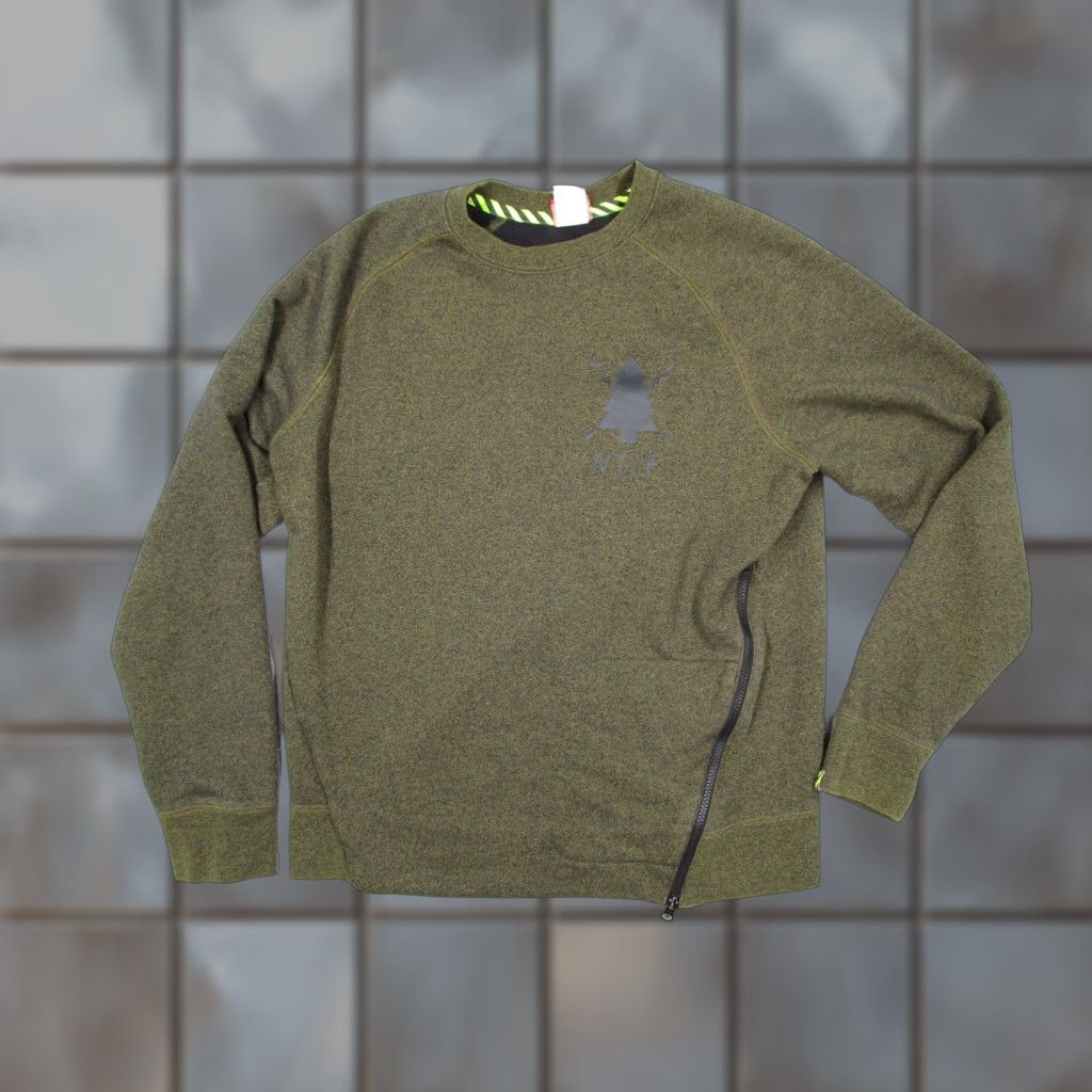Nike VINTAGE Nike Sweatshirt Men Large Green Long Sleeve Crew Neck Pullover All Seasons Sport Size US L / EU 52-54 / 3 - 1 Thumbnail