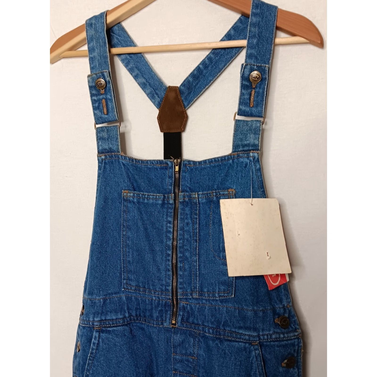 Vintage VINTAGE UN United Kalifornia HT Denim Overall Dress Medium Blue Sleeveless Casual 80's 90's Womens Size M / US 6-8 / IT 42-44 - 2 Thumbnail