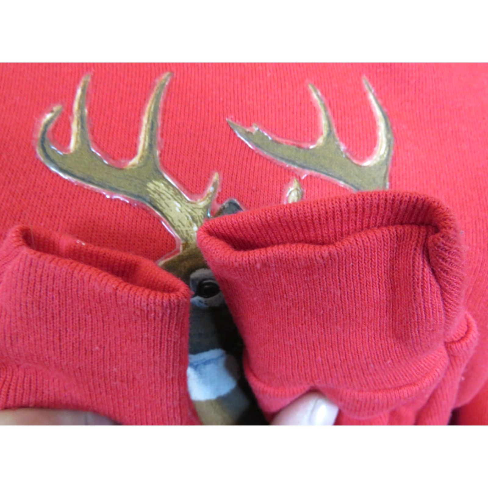 Lee VINTAGE Lee Sturdy Sweats Sweatshirt Red L Boys Deer Buck Whitetail 70s 80s Size US L / EU 52-54 / 3 - 3 Thumbnail