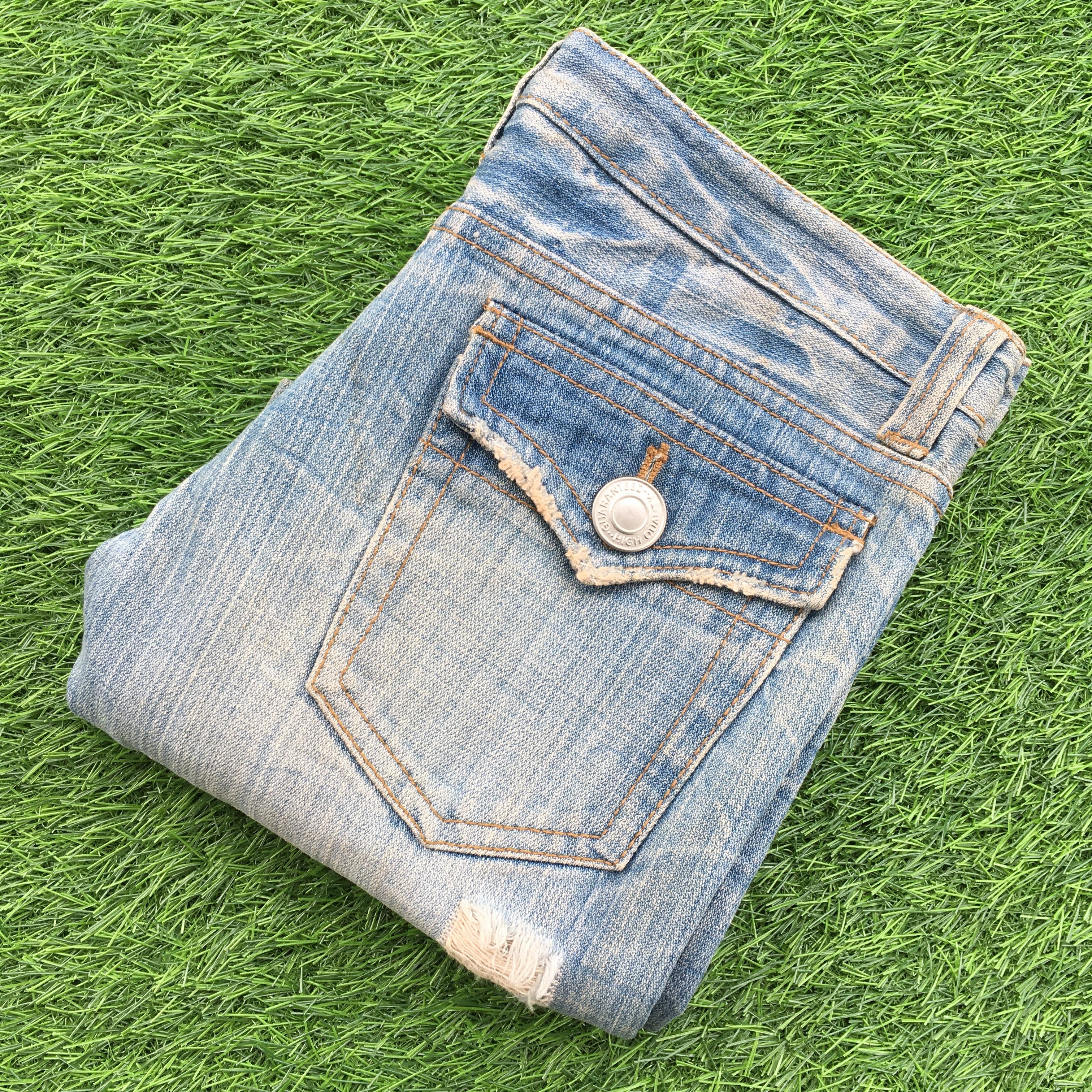 Japanese Brand Japanese Wide Leg Distressed Nippon Denim D-991 Size 28" / US 6 / IT 42 - 11 Thumbnail