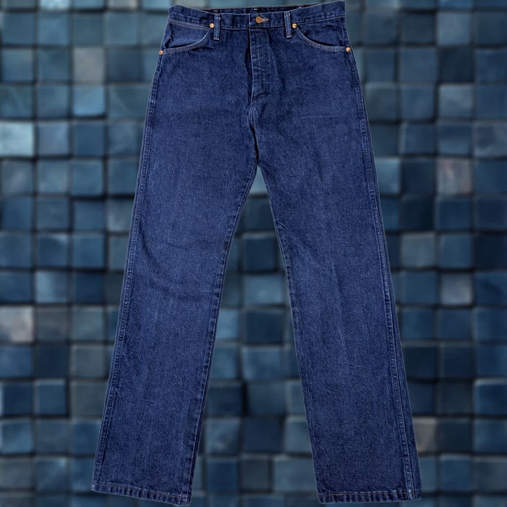 Wrangler Wrangler Jeans Men 34x34 Blue Denim Cowboy Cut Western Wear 13MWZ Size US 34 / EU 50 - 1 Thumbnail