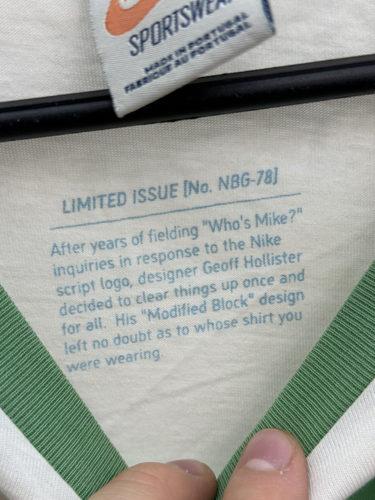 Nike Nike Limited Issue Rare Cotton T Shirt Size US L / EU 52-54 / 3 - 4 Thumbnail