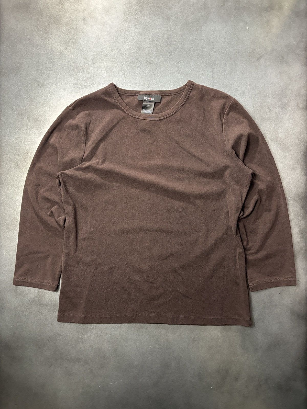 Style & Co × Vintage 2000s Vintage Longsleeve Shirt Stretch Womens Size L / US 10 / IT 46 - 7 Thumbnail