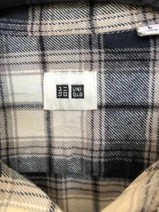 Flannel × Japanese Brand Japanese Brand Uniqlo Plaid Tartan Flannel Shirt 👕 Size US L / EU 52-54 / 3 - 3 Thumbnail
